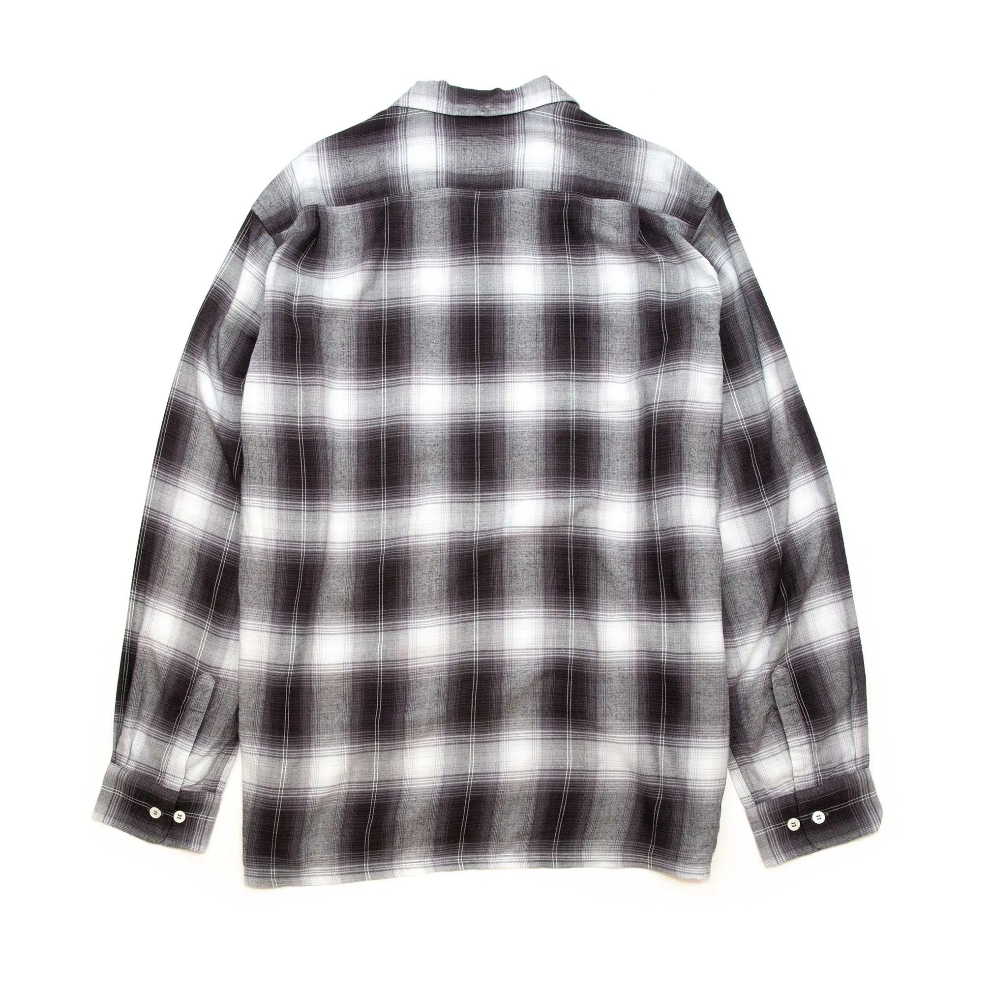 The Real McCoy's MS20102 Shadow Check Rayon Shirt Silver Grey sold by Lost & Found product image thumbnail 3