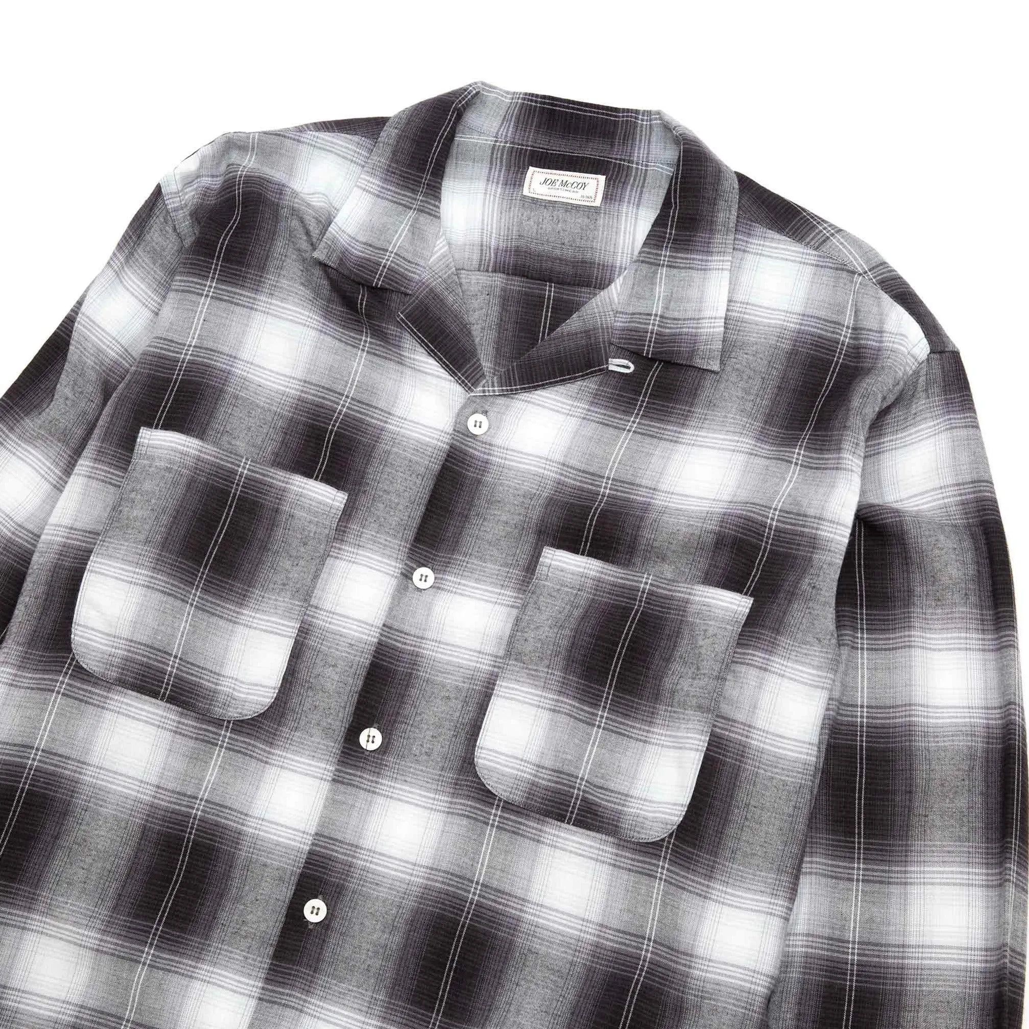 The Real McCoy's MS20102 Shadow Check Rayon Shirt Silver Grey sold by Lost & Found product image thumbnail 4