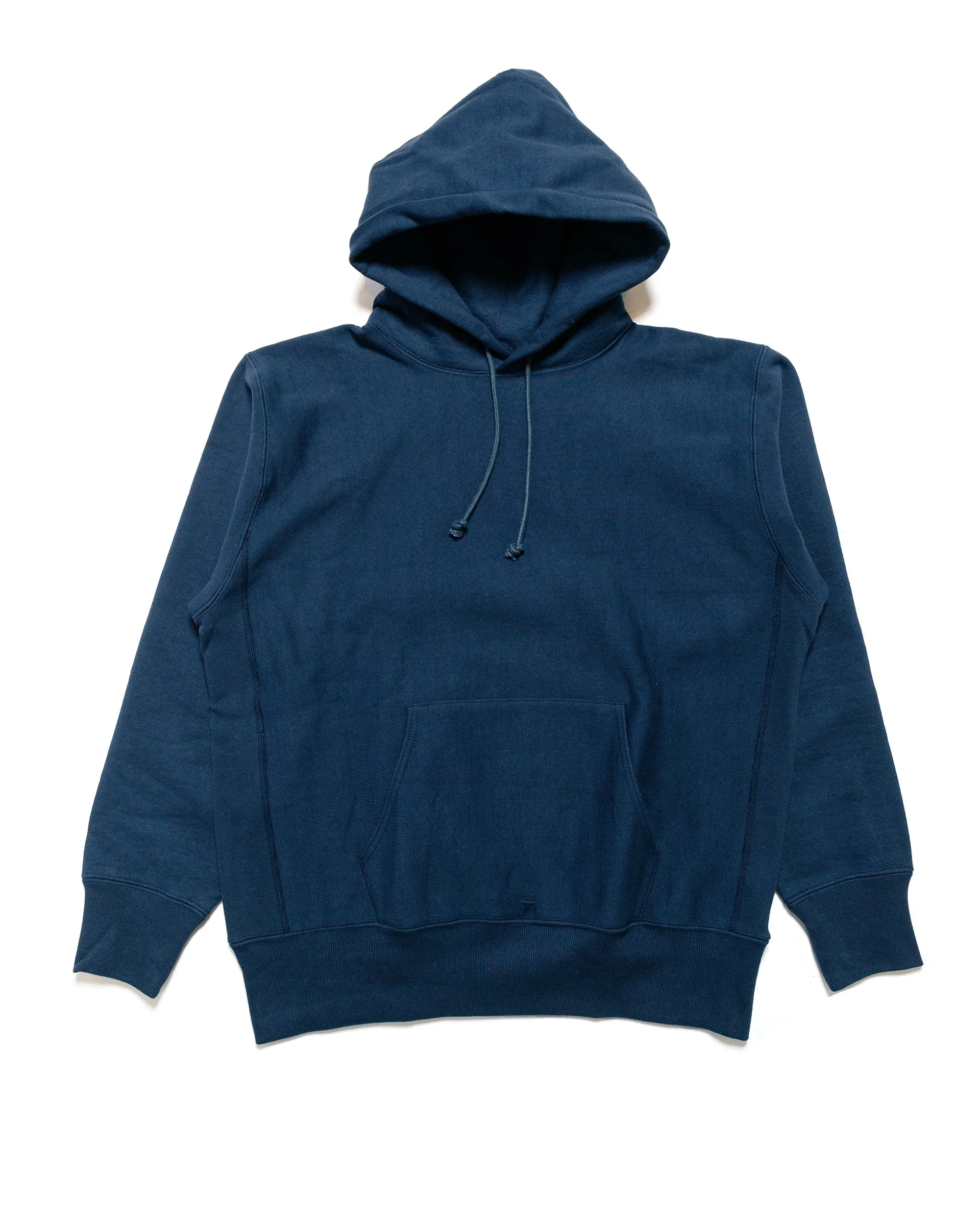 The Real McCoy's MC20113 Heavyweight Hooded Sweatshirt Navy sold by Lost & Found
