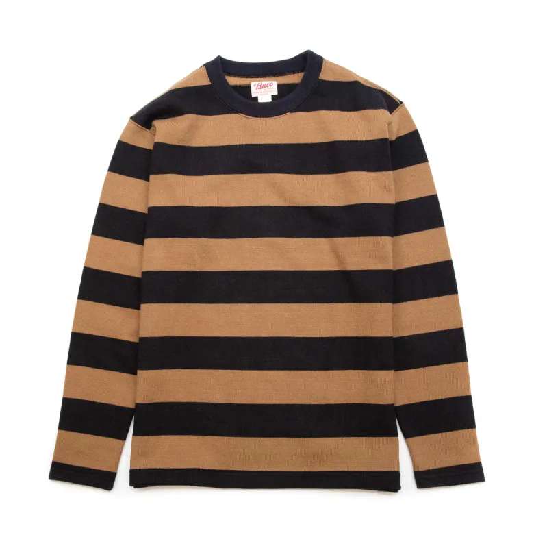 The Real McCoy's BC18104 Buco Racing Jersey Brown sold by Lost & Found