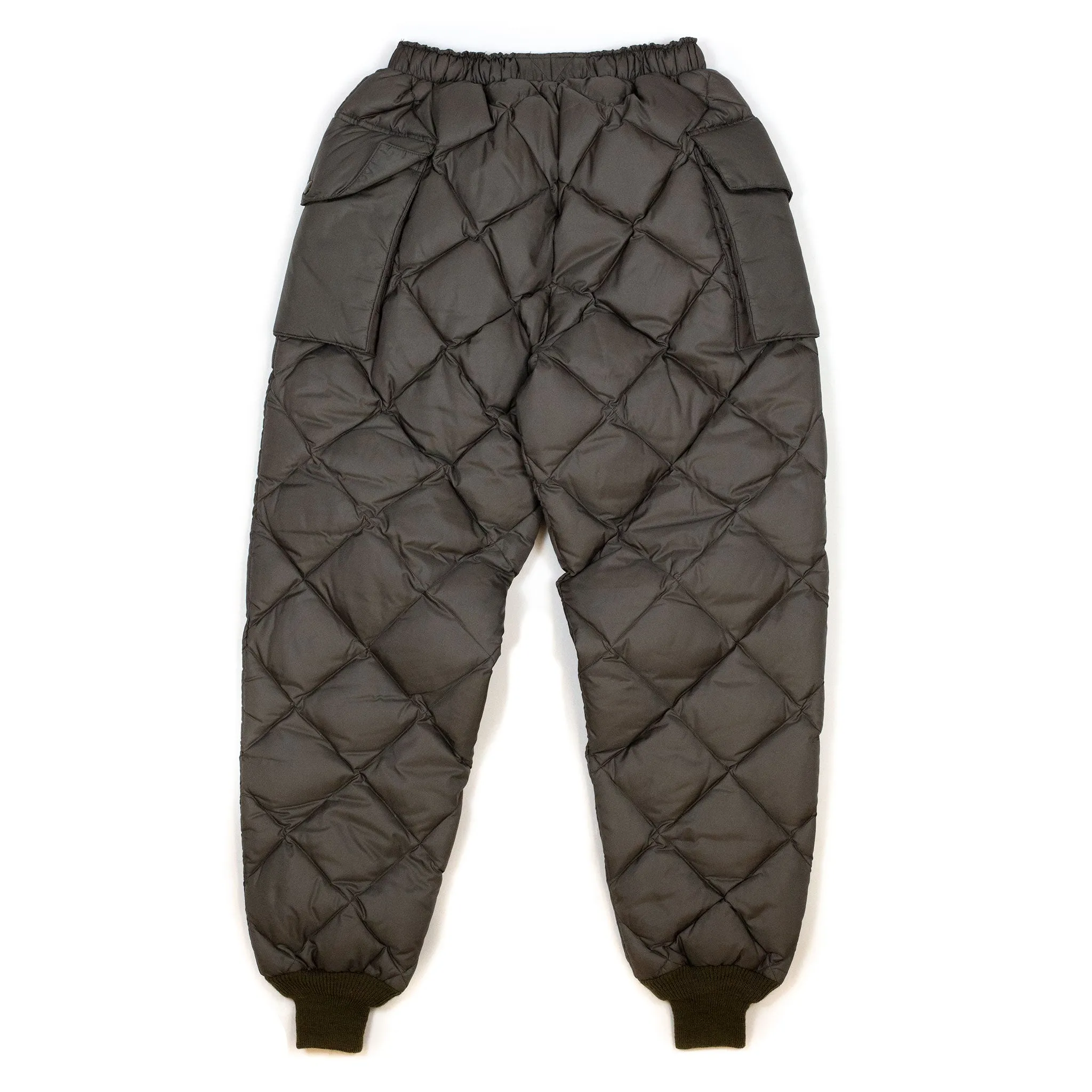 The Real McCoy's MP20105 Nylon Quilted Down Trousers Olive sold by Lost & Found product image thumbnail 2