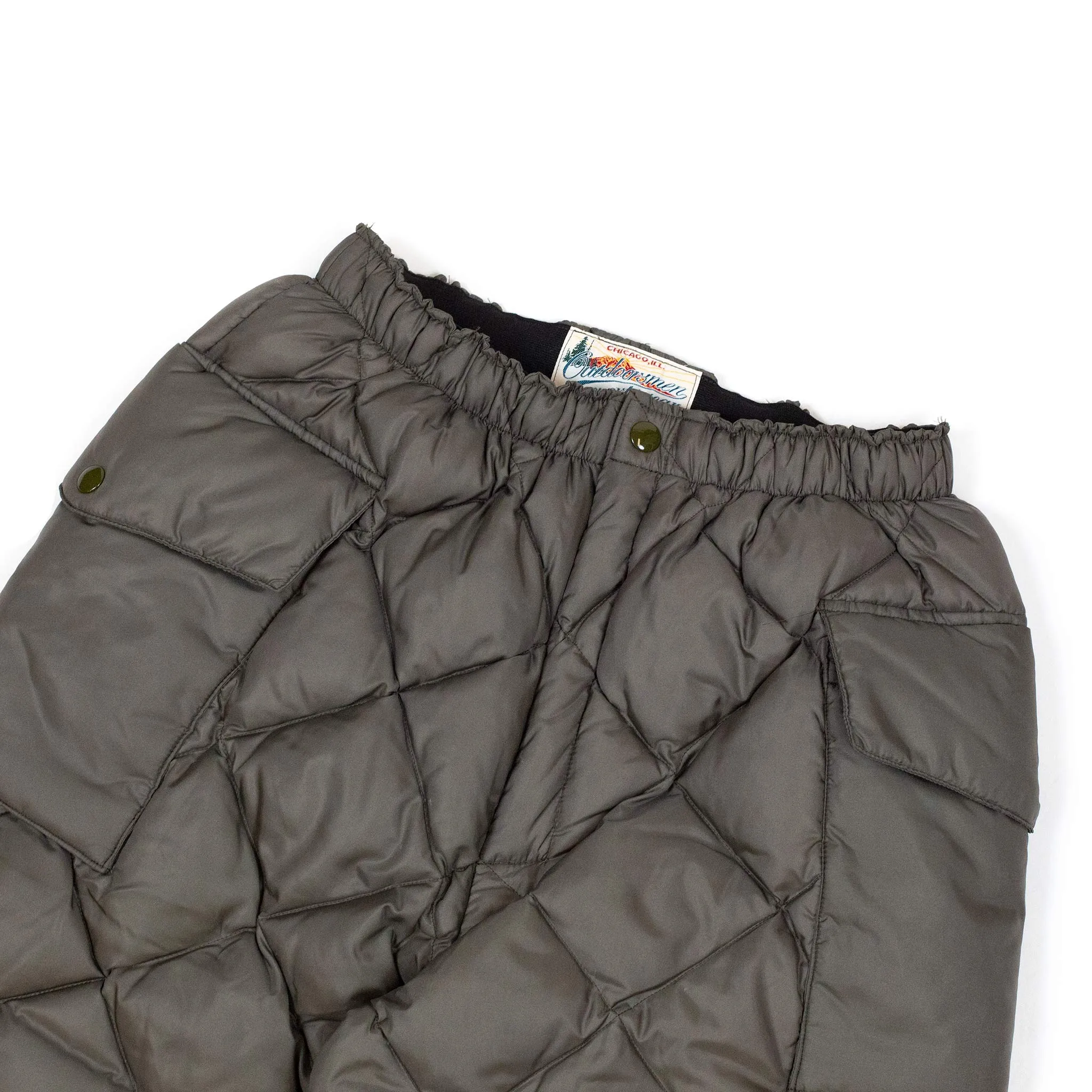 The Real McCoy's MP20105 Nylon Quilted Down Trousers Olive sold by Lost & Found product image thumbnail 4