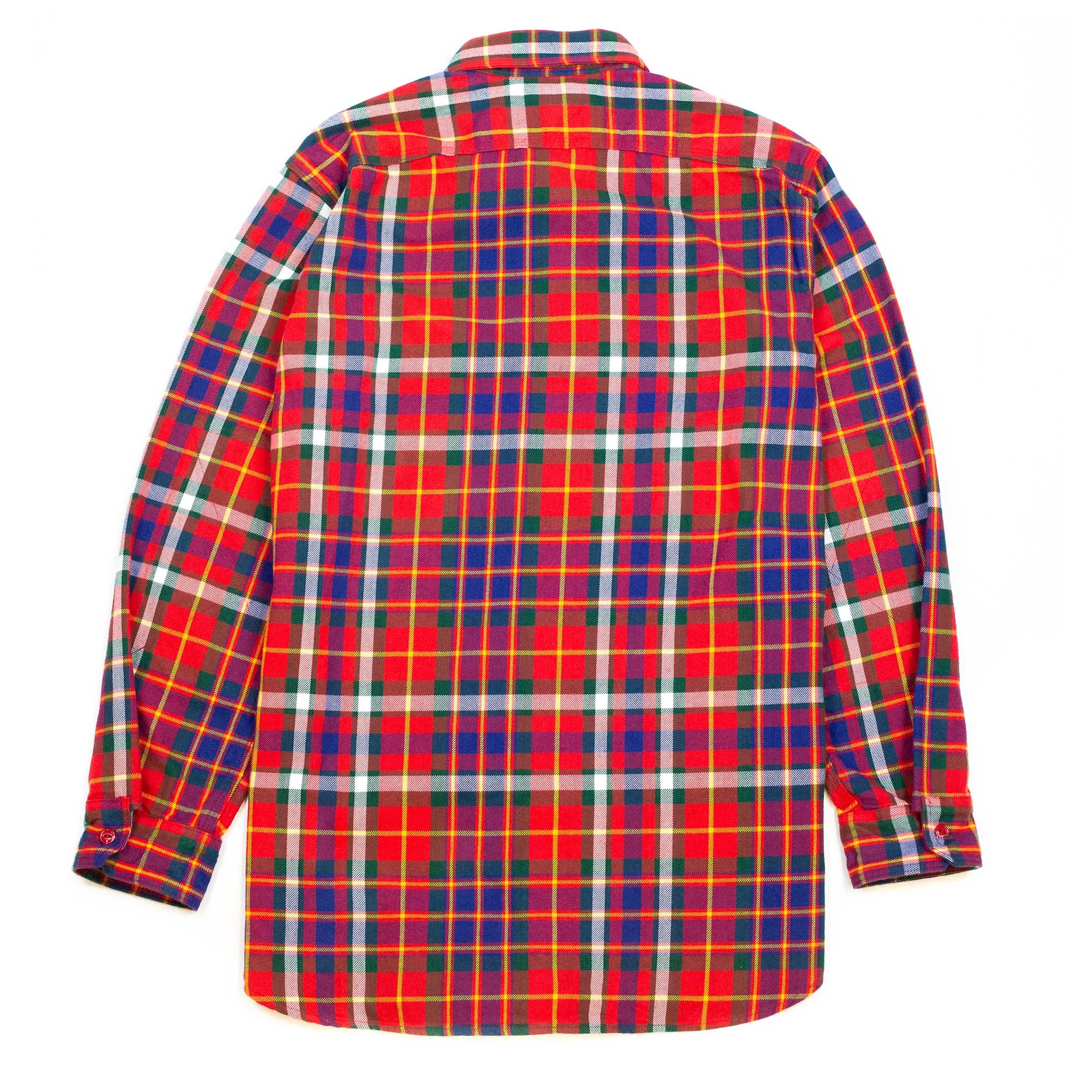 Engineered Garments Work Shirt Red Green Yellow Cotton Twill Plaid sold by Lost & Found product image thumbnail 5