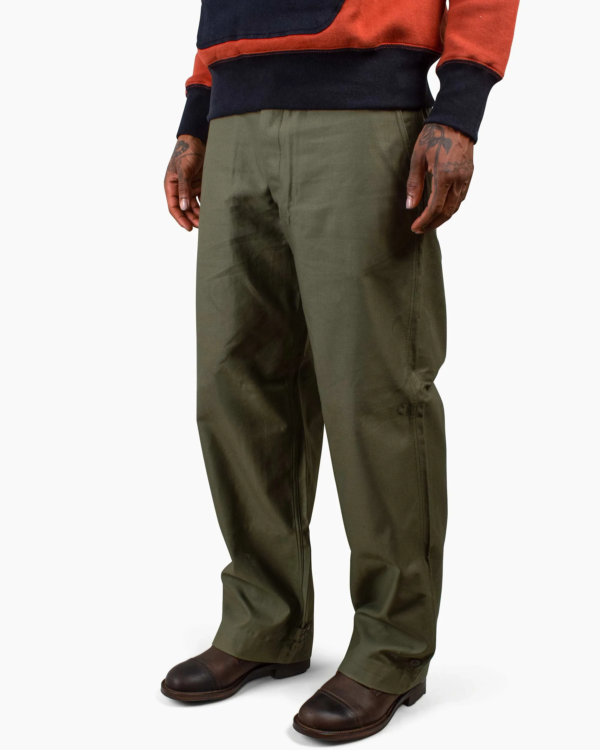 The Real McCoy's MP20103 Trousers, Field, Cotton O.D. Olive sold by Lost & Found product image thumbnail 4