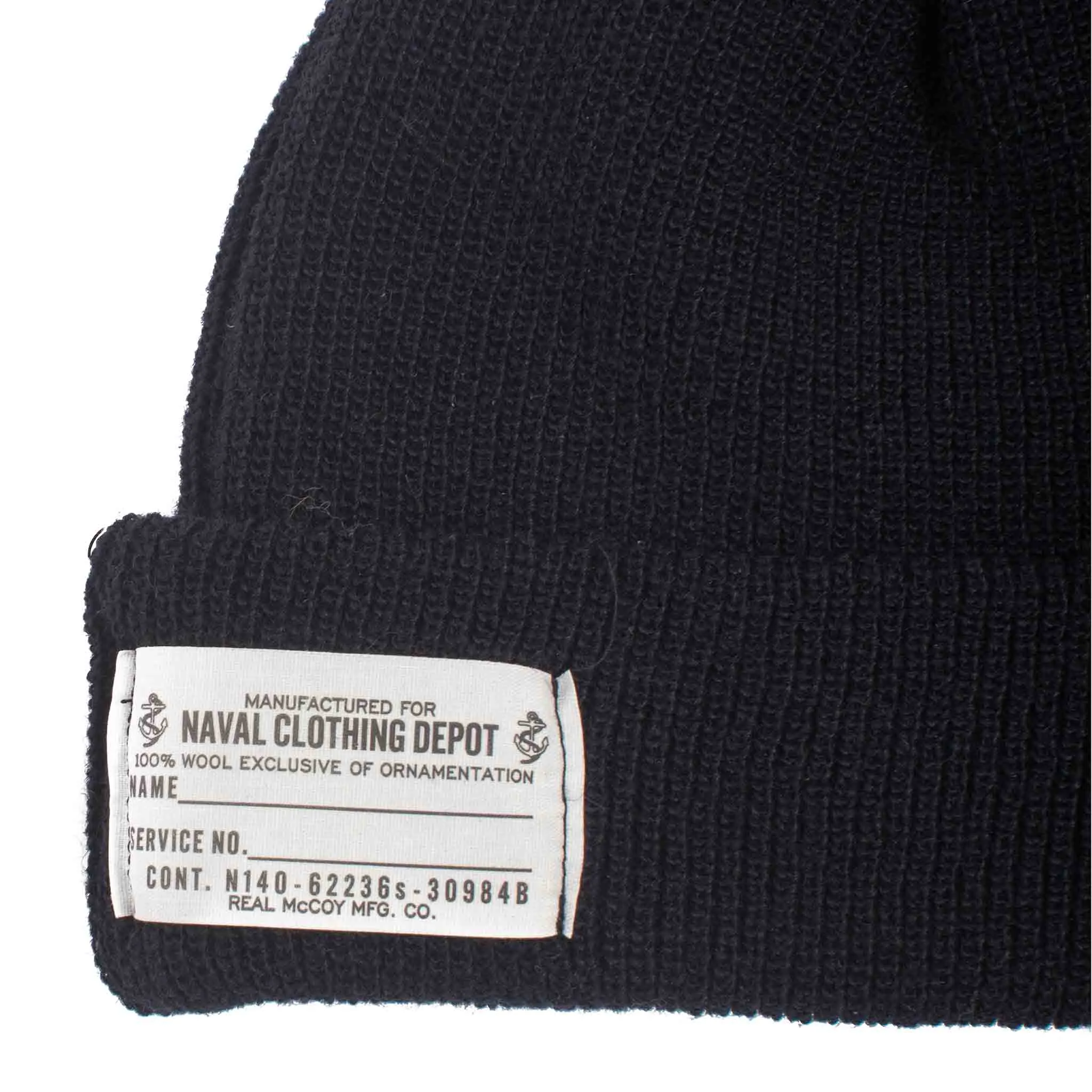 The Real McCoy's MA20106 U.S. Navy Watch Cap (Modify) Navy sold by Lost & Found product image thumbnail 2