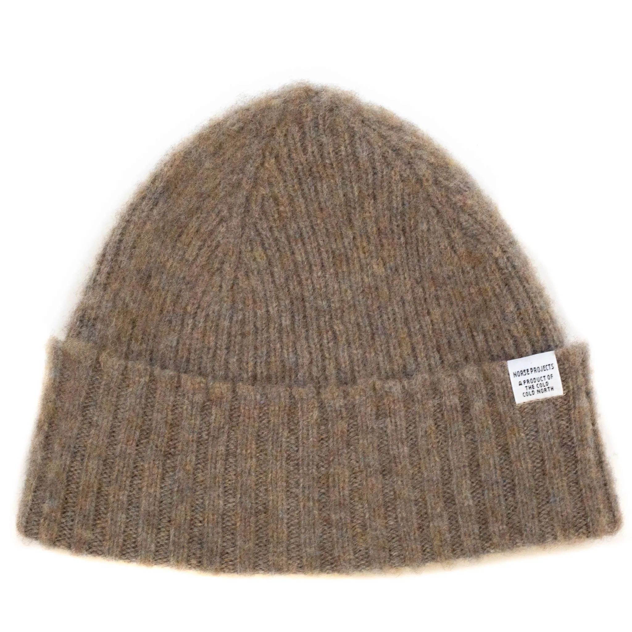 Norse Projects Brushed Lambswool Beanie Shale Stone sold by Lost & Found
