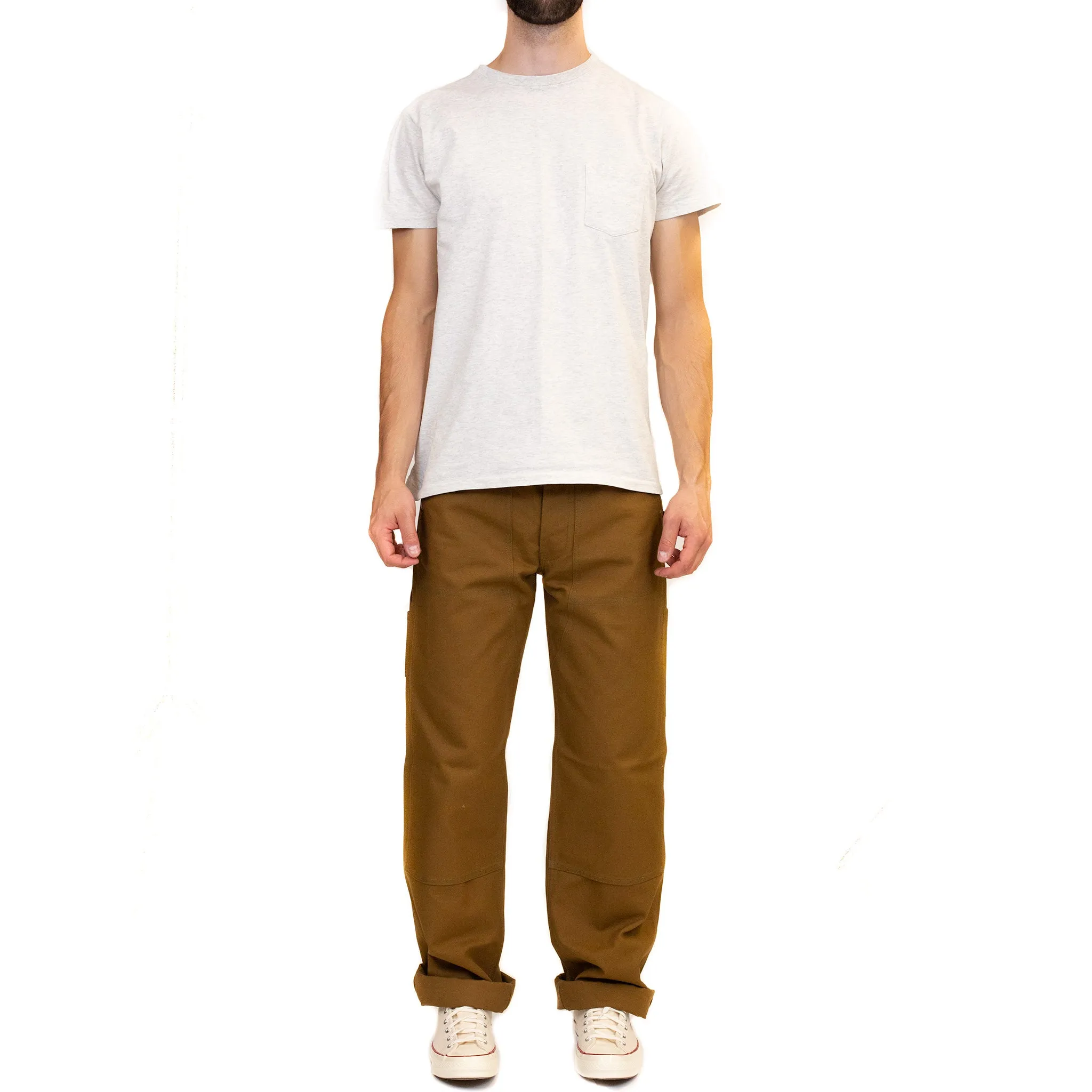The Real McCoy's MP19102 8HU Canvas Double Knee Work Trousers Brown sold by Lost & Found product image thumbnail 2