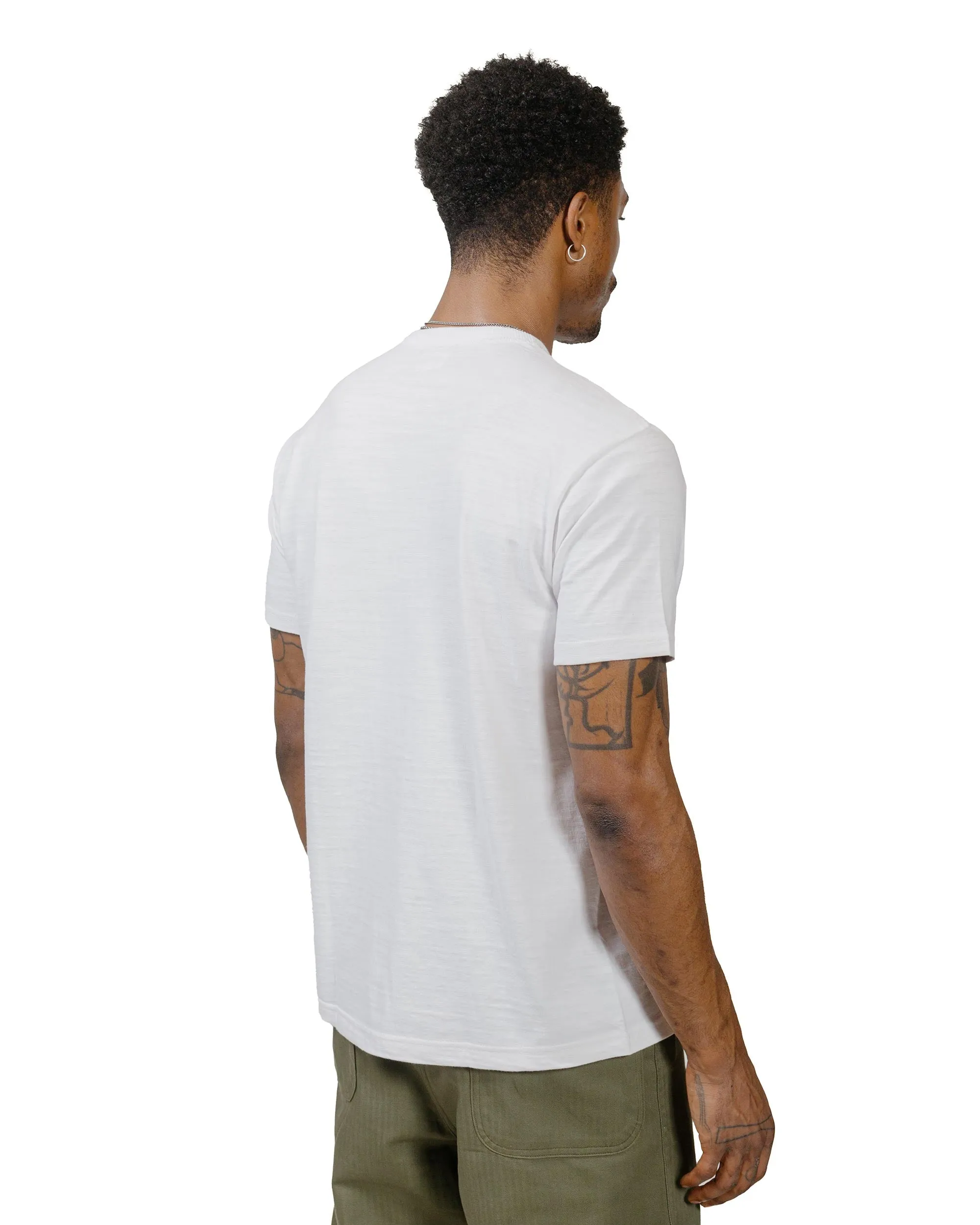 The Real McCoy's MC19010 Athletic T-Shirt / Loop-Wheel White sold by Lost & Found product image thumbnail 3