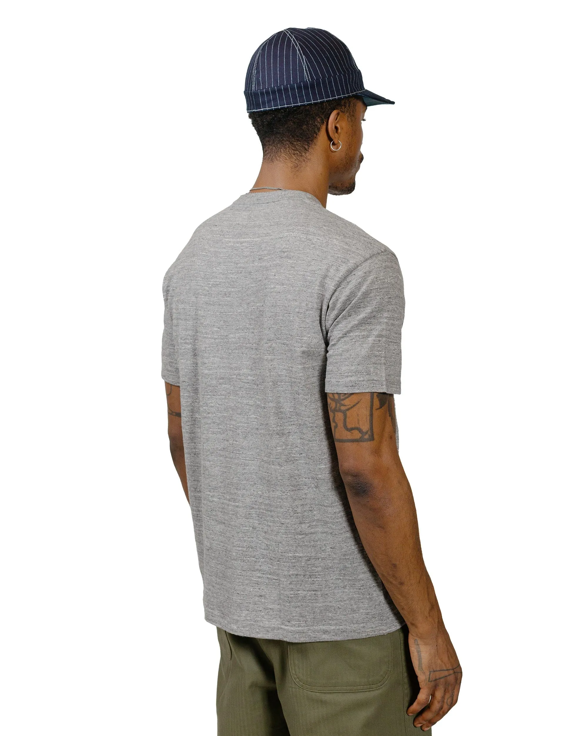 The Real McCoy's MC19010 Athletic T-Shirt / Loop-Wheel Grey sold by Lost & Found product image thumbnail 3