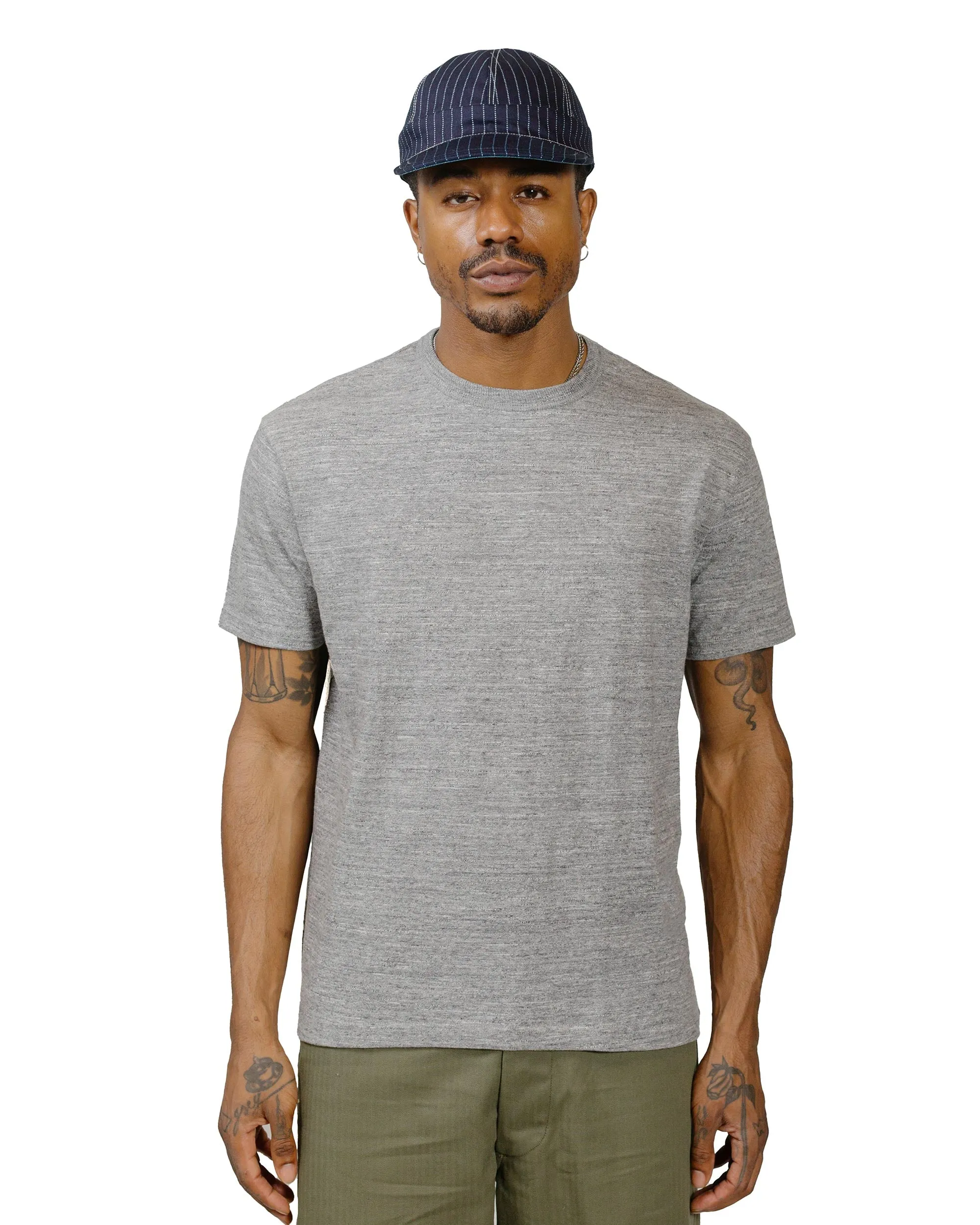 The Real McCoy's MC19010 Athletic T-Shirt / Loop-Wheel Grey sold by Lost & Found product image thumbnail 2
