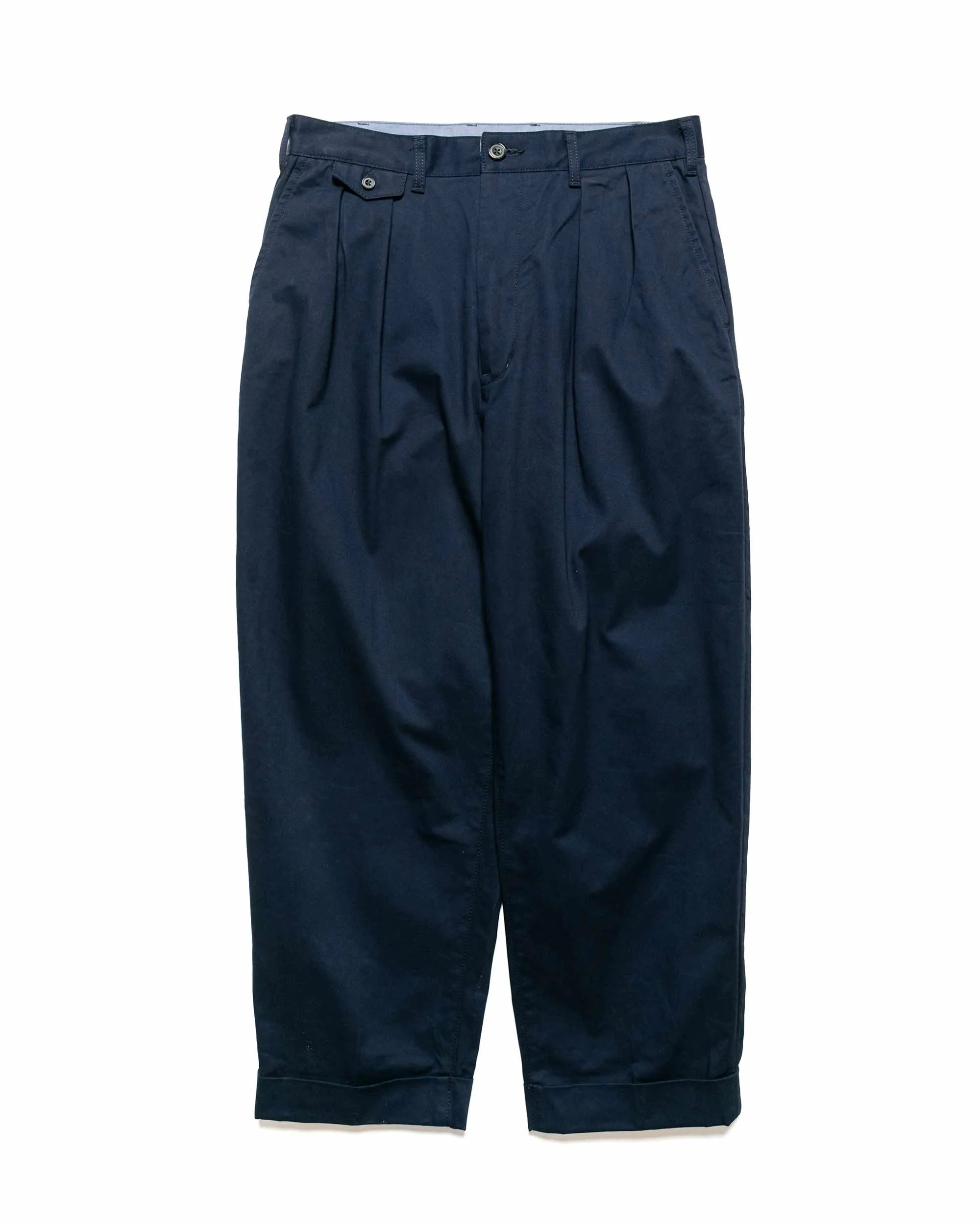 Beams Plus 2Pleats Twill Dark Navy sold by Lost & Found