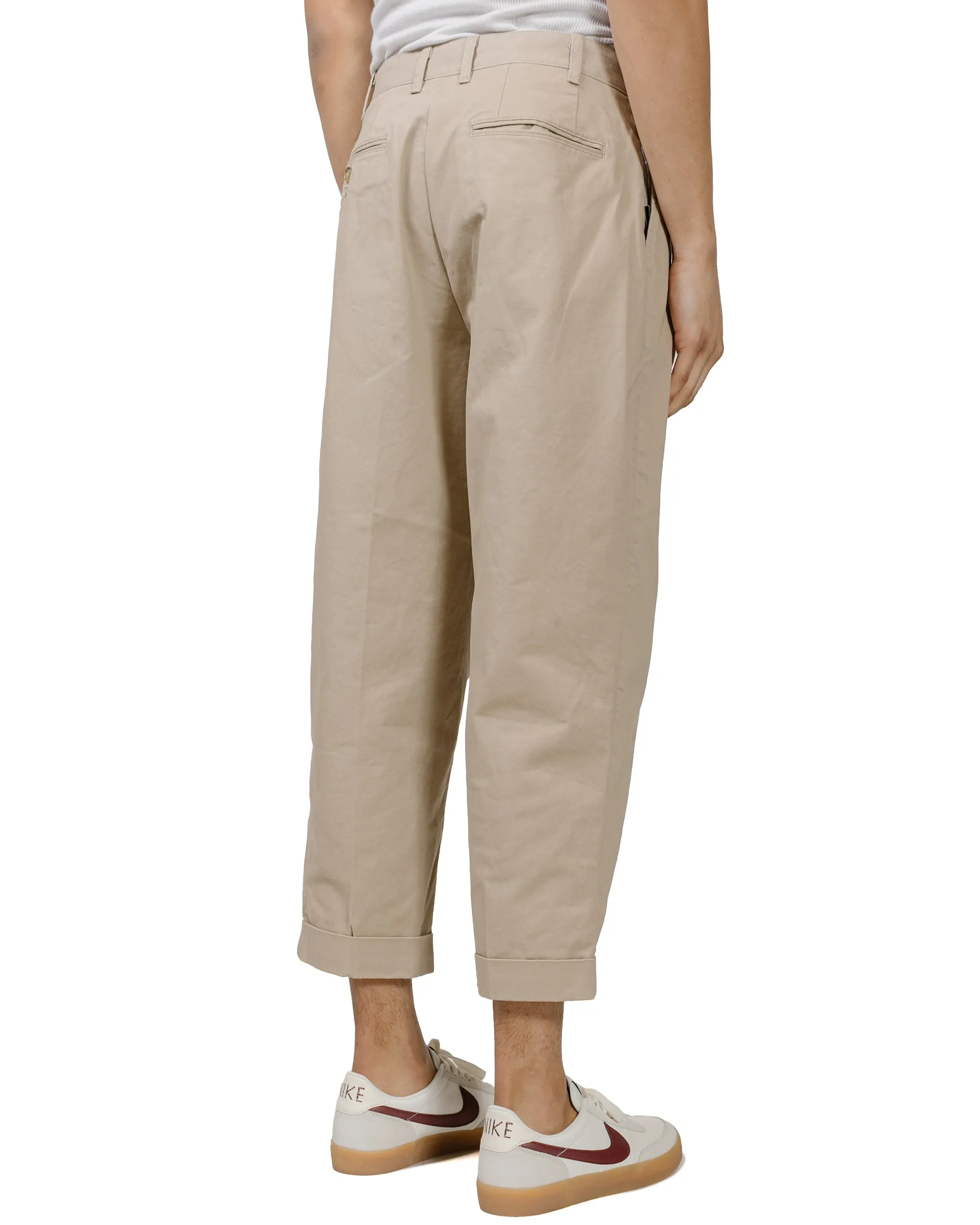 Beams Plus 2Pleats Twill Khaki sold by Lost & Found product image thumbnail 3