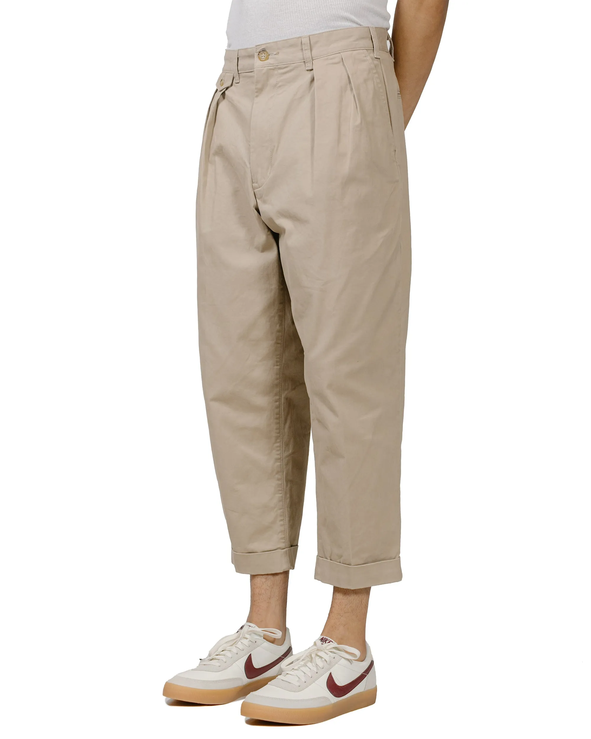 Beams Plus 2Pleats Twill Khaki sold by Lost & Found product image thumbnail 2