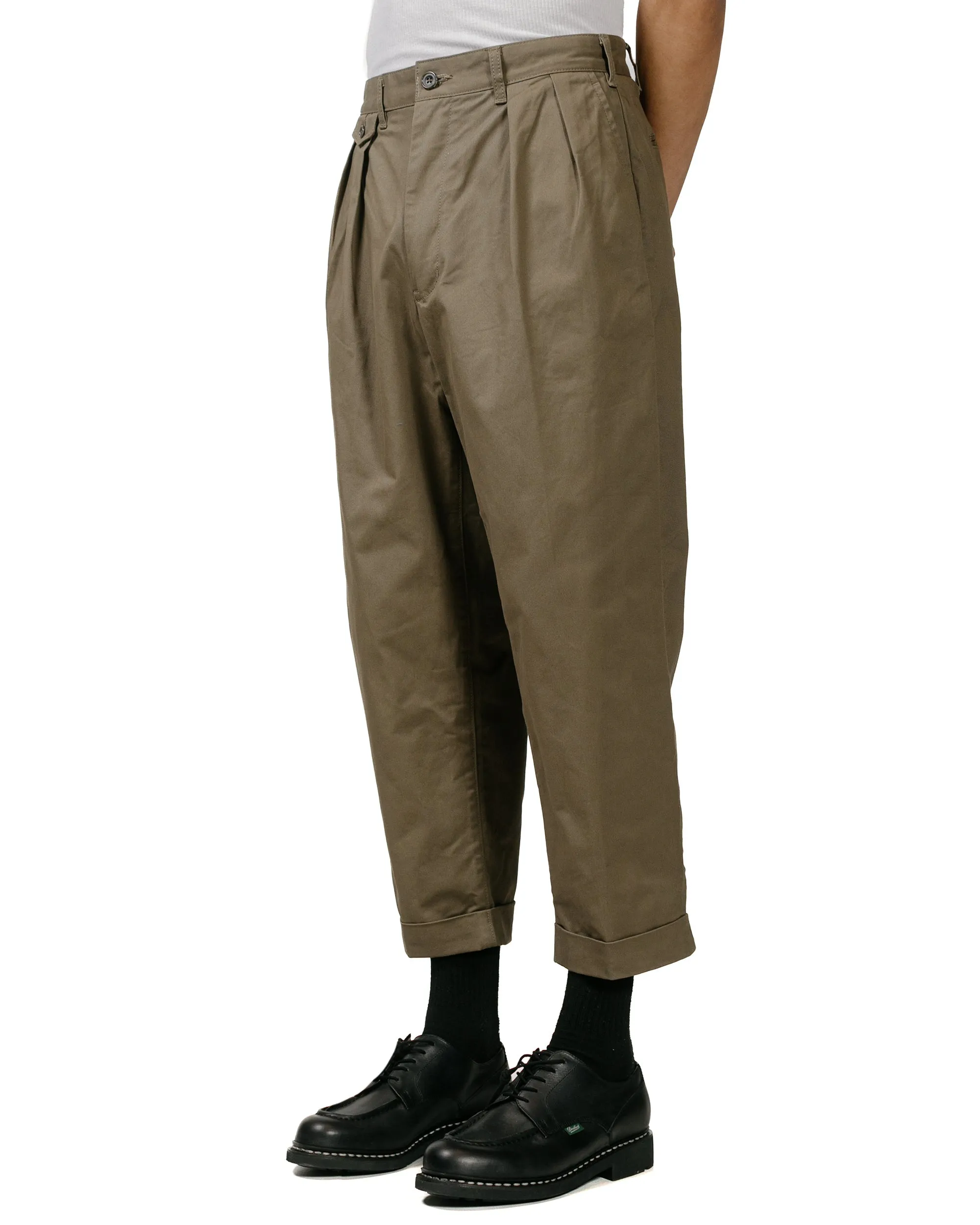 Beams Plus 2Pleats Twill Olive sold by Lost & Found product image thumbnail 2