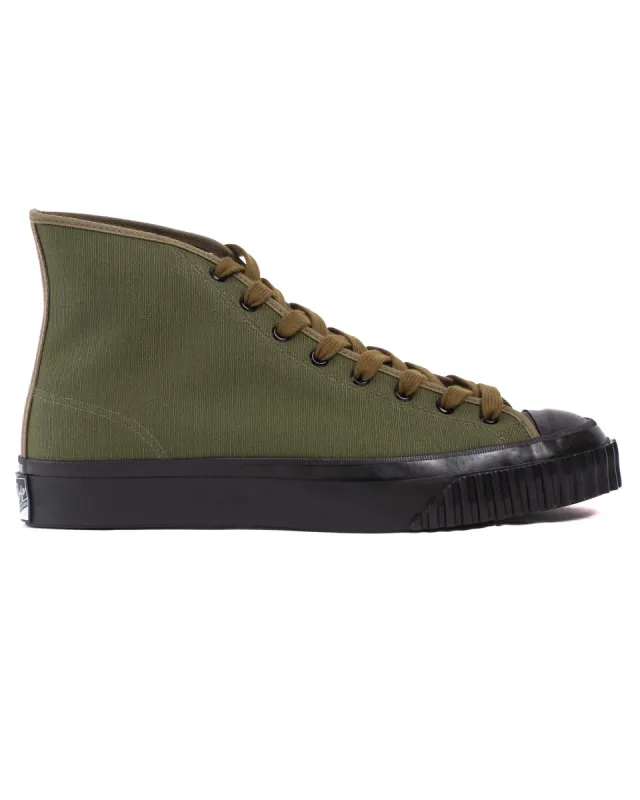 The Real McCoy's MA17010 Military Canvas Training Shoes Olive sold by Lost & Found