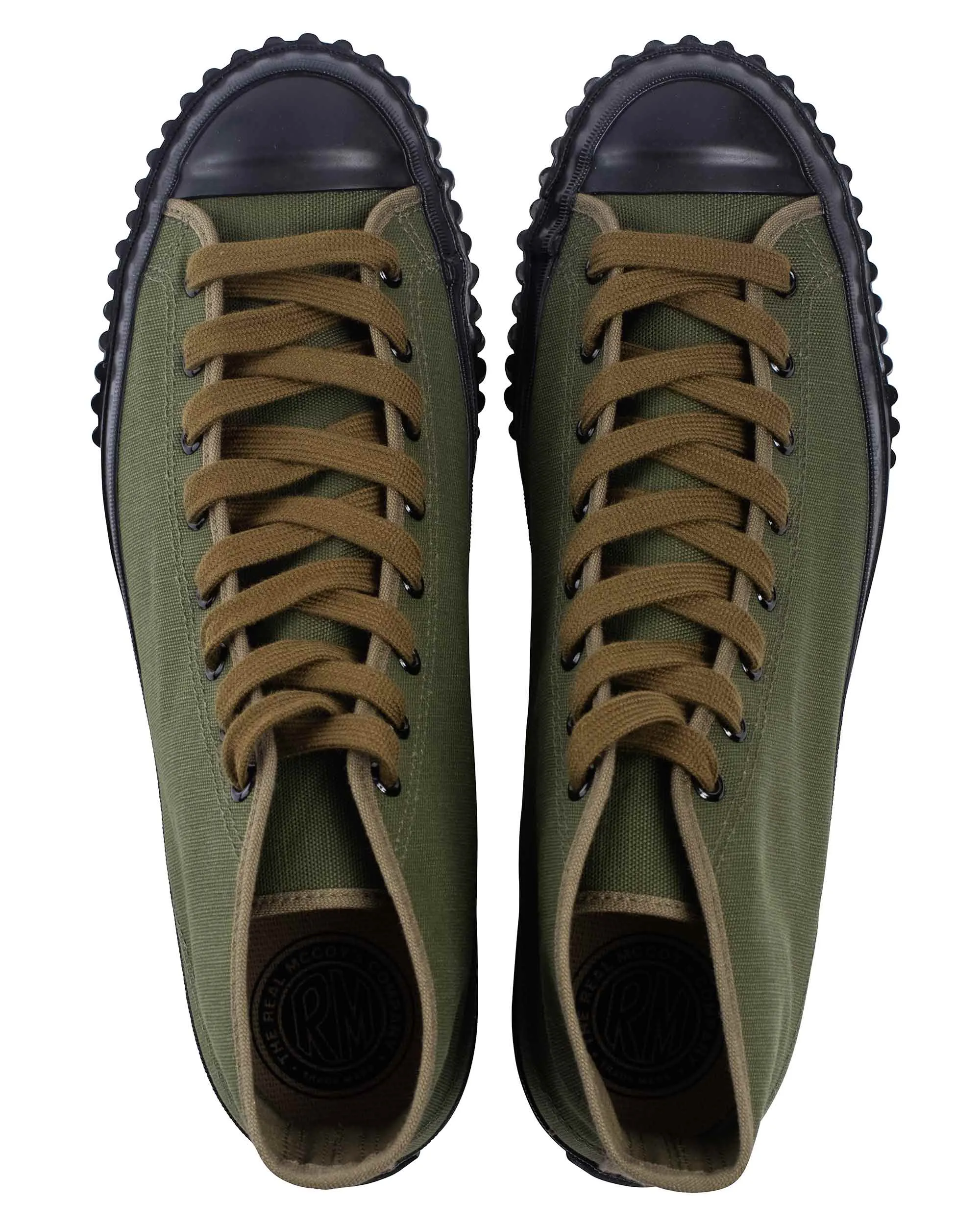 The Real McCoy's MA17010 Military Canvas Training Shoes Olive sold by Lost & Found product image thumbnail 4