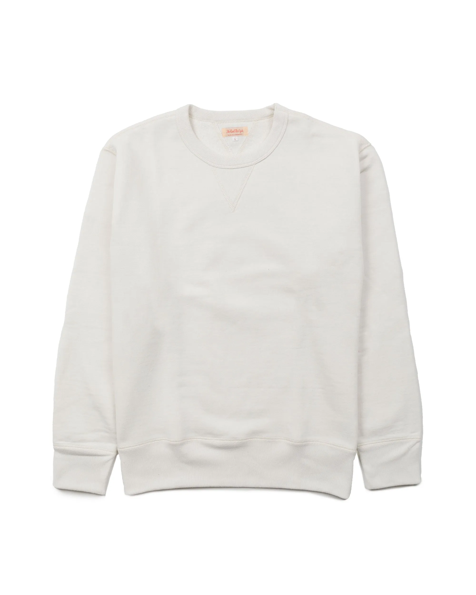 The Real McCoy’s MC13111 Sweatshirt / Loop Wheel Milk sold by Lost & Found