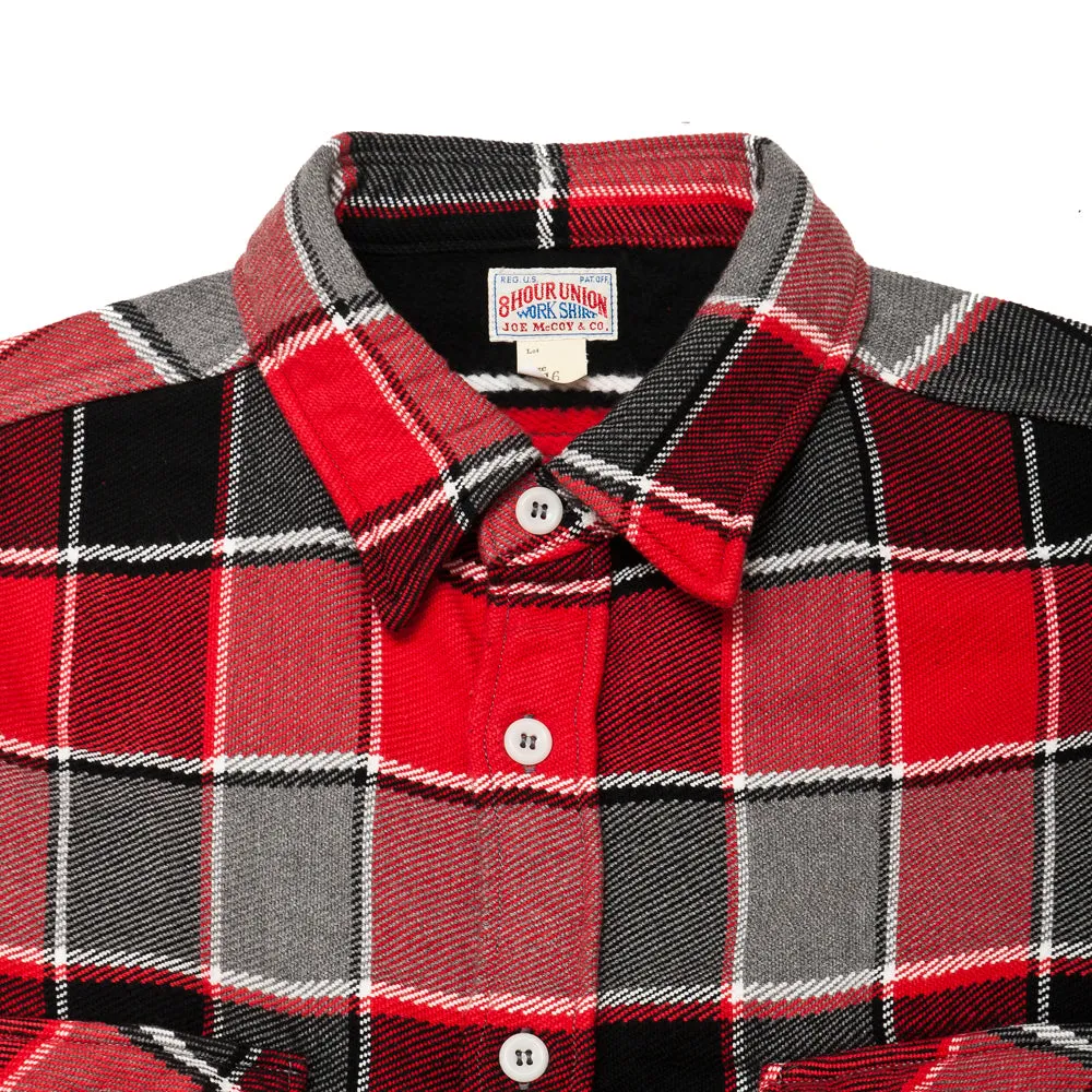 The Real McCoy's MS19105 8HU Napped Flannel Shirt / Tongass Plaid Red sold by Lost & Found product image thumbnail 3