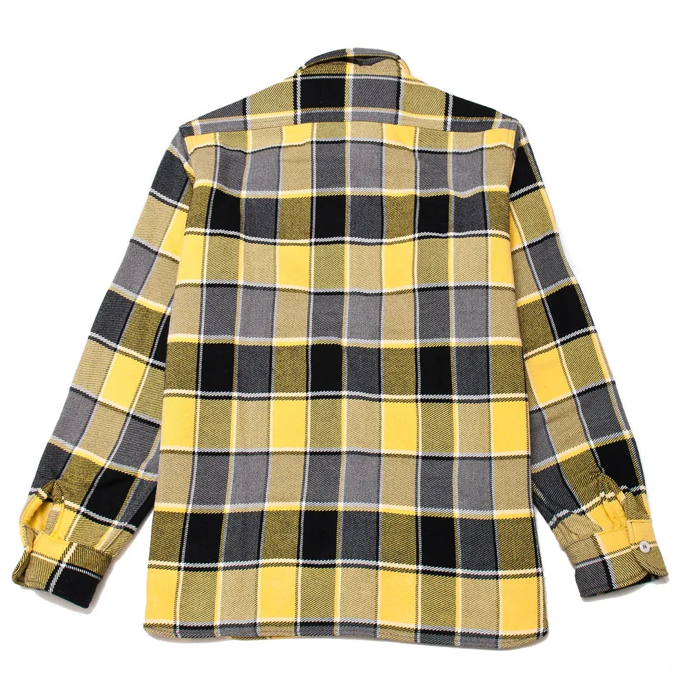 The Real McCoy's MS19105 8HU Napped Flannel Shirt / Tongass Plaid Yellow sold by Lost & Found product image thumbnail 2