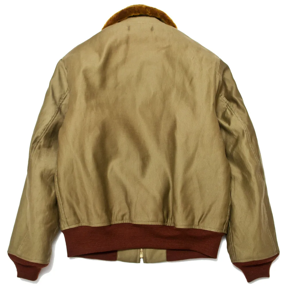 The Real McCoy's MJ19111 U.S.N. Cotton Flight Jacket Khaki sold by Lost & Found product image thumbnail 2