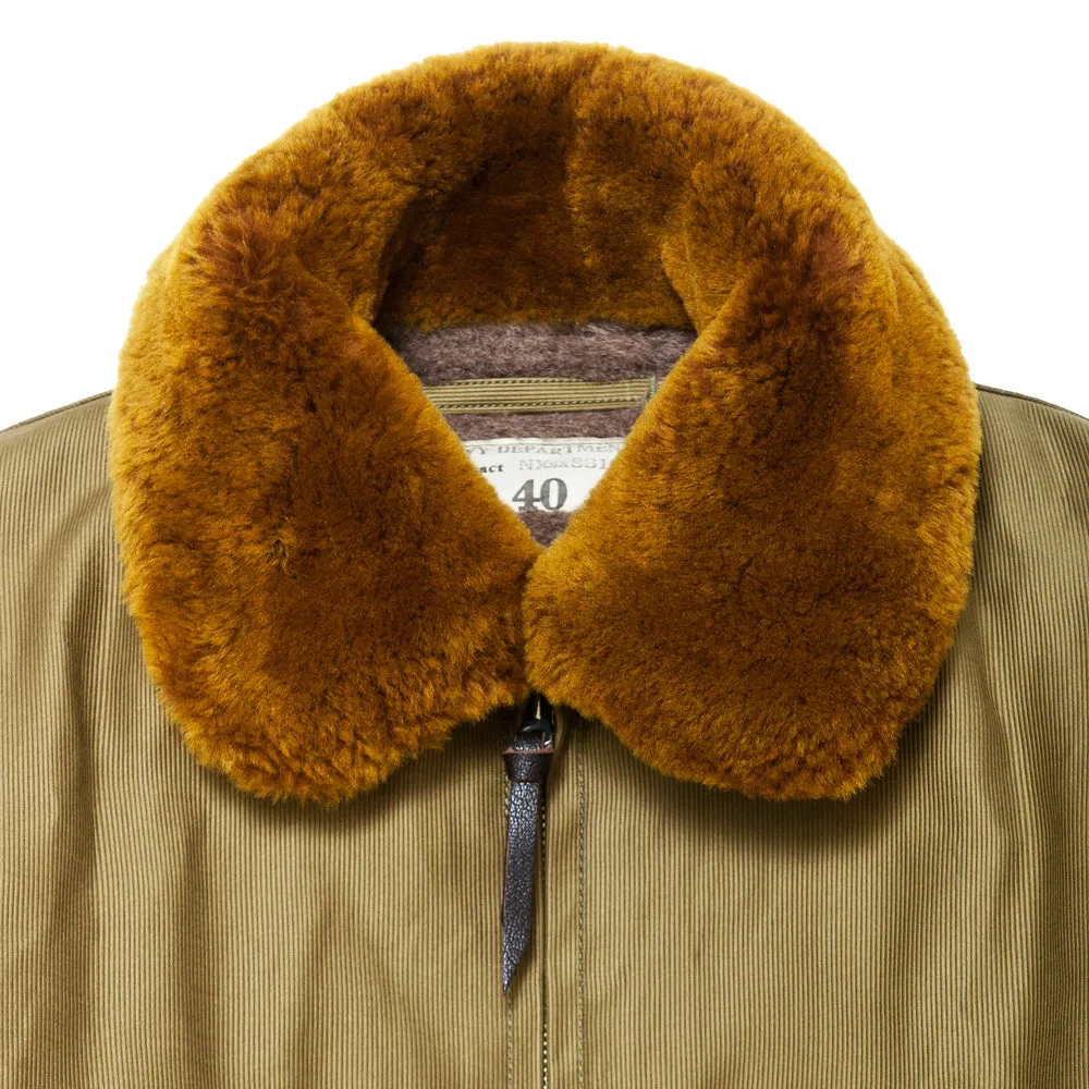 The Real McCoy's MJ19111 U.S.N. Cotton Flight Jacket Khaki sold by Lost & Found product image thumbnail 3