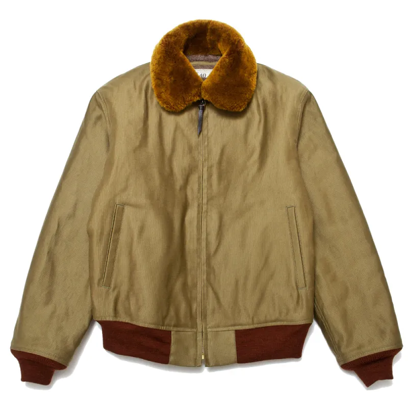 The Real McCoy's MJ19111 U.S.N. Cotton Flight Jacket Khaki sold by Lost & Found