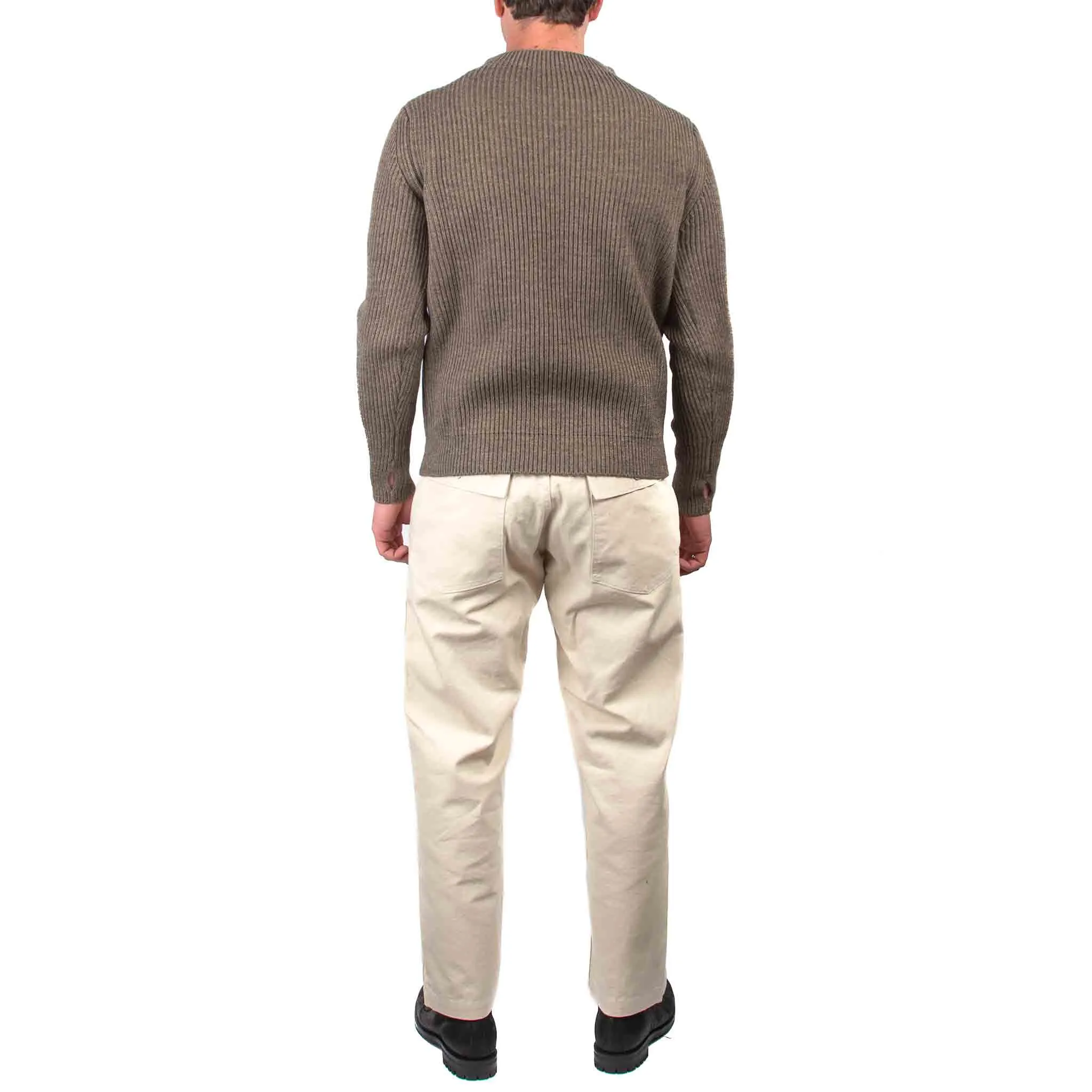 Andersen-Andersen Navy Crewneck Natural Taupe sold by Lost & Found product image thumbnail 3