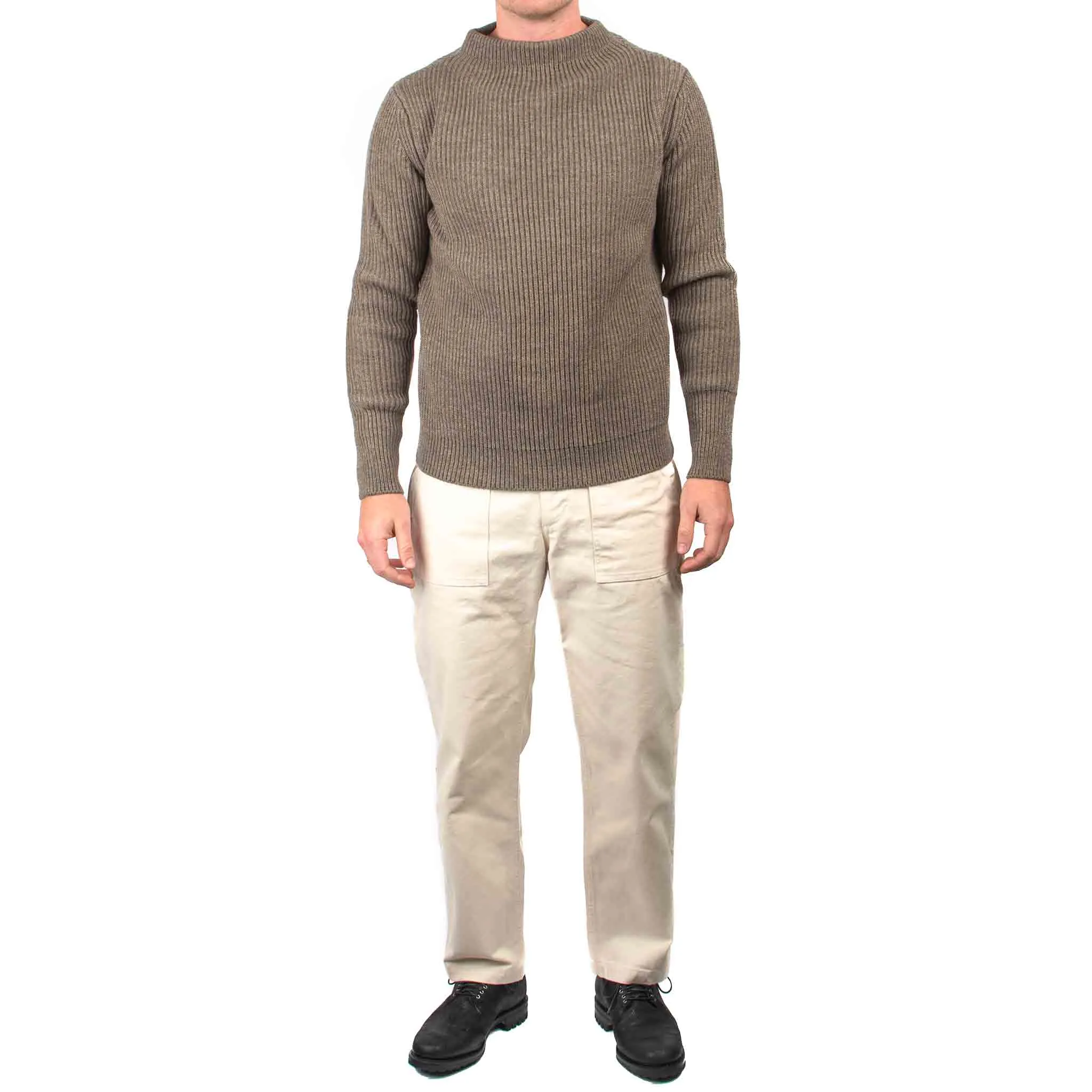 Andersen-Andersen Navy Crewneck Natural Taupe sold by Lost & Found product image thumbnail 2