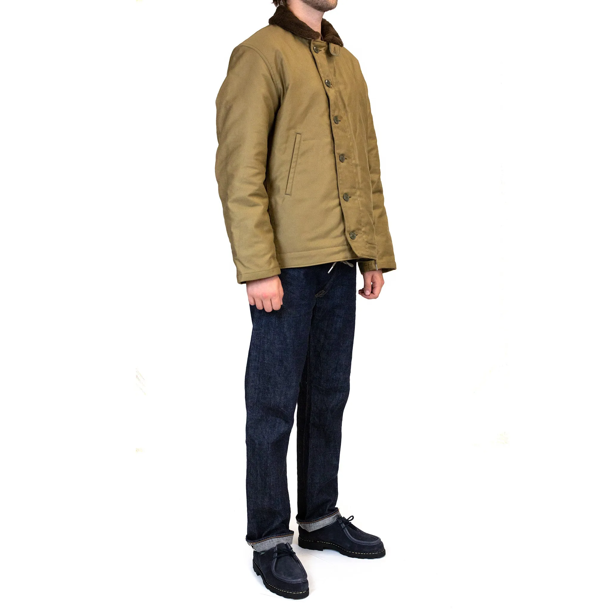The Real McCoy's MJ13111 N-1 Deck Jacket Khaki sold by Lost & Found product image thumbnail 3