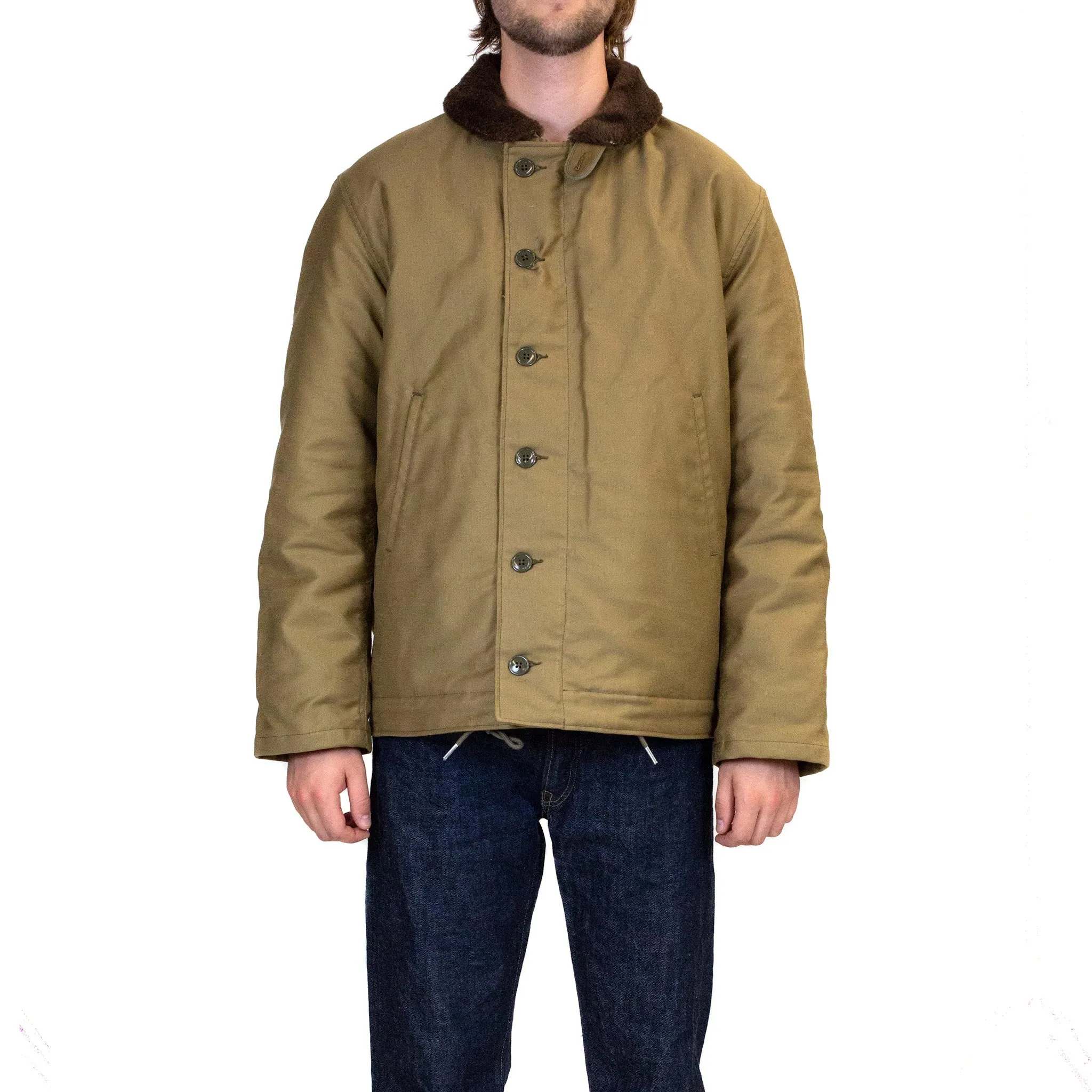 The Real McCoy's MJ13111 N-1 Deck Jacket Khaki sold by Lost & Found product image thumbnail 2