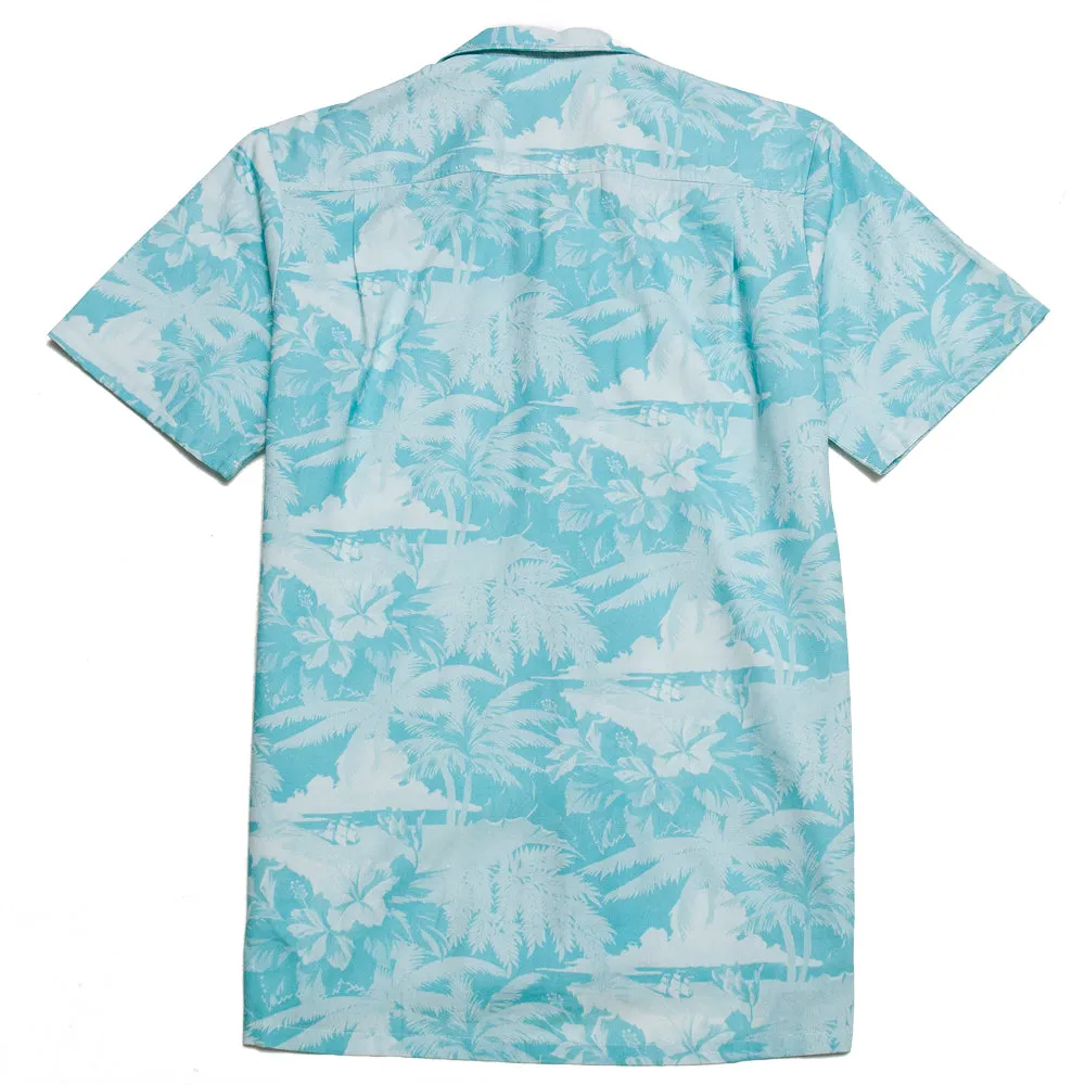 Bather Teal Aloha Camp Shirt sold by Lost & Found product image thumbnail 2