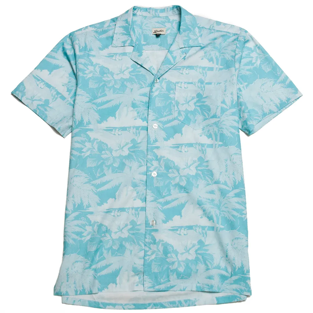 Bather Teal Aloha Camp Shirt sold by Lost & Found