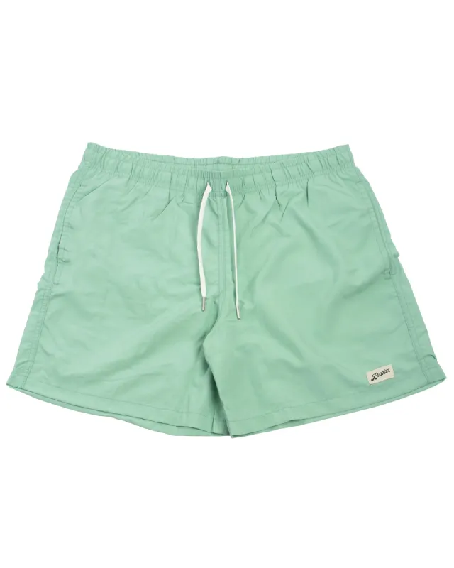 Bather Solid Seafoam Swim Trunk sold by Lost & Found