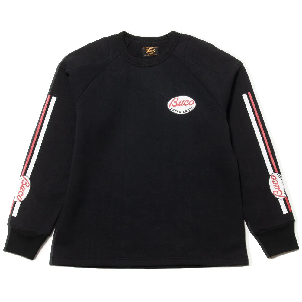 The Real McCoy’s Buco Padded Sweatshirt Black sold by Lost & Found