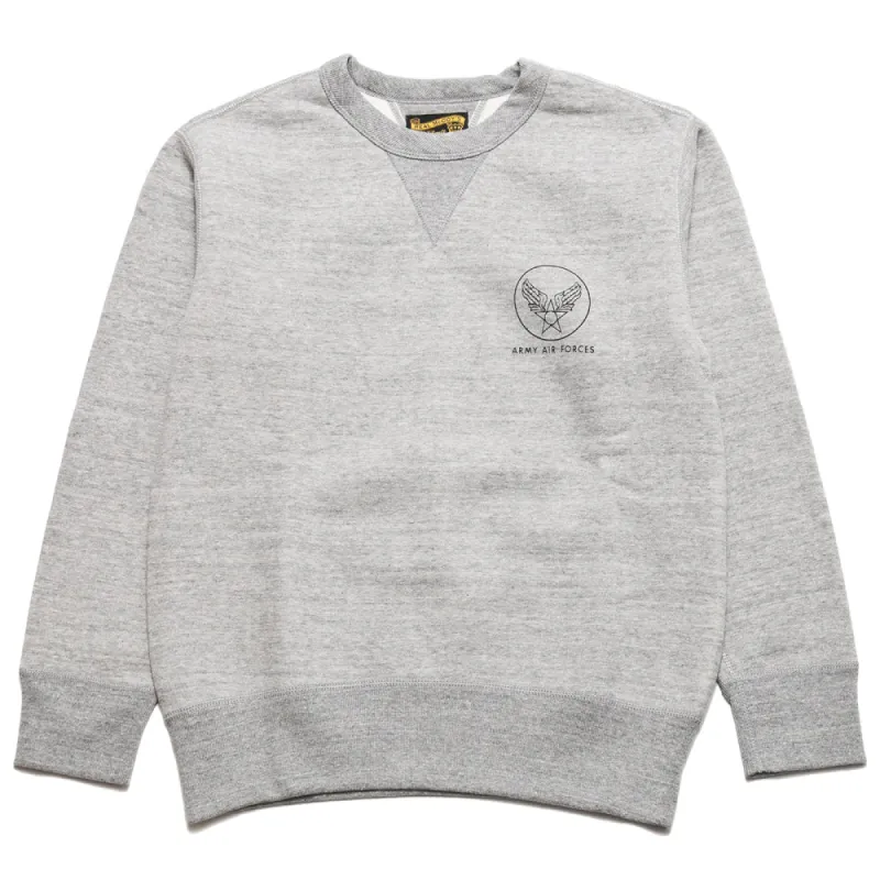 The Real McCoy’s Army Air Force Sweatshirt Grey sold by Lost & Found