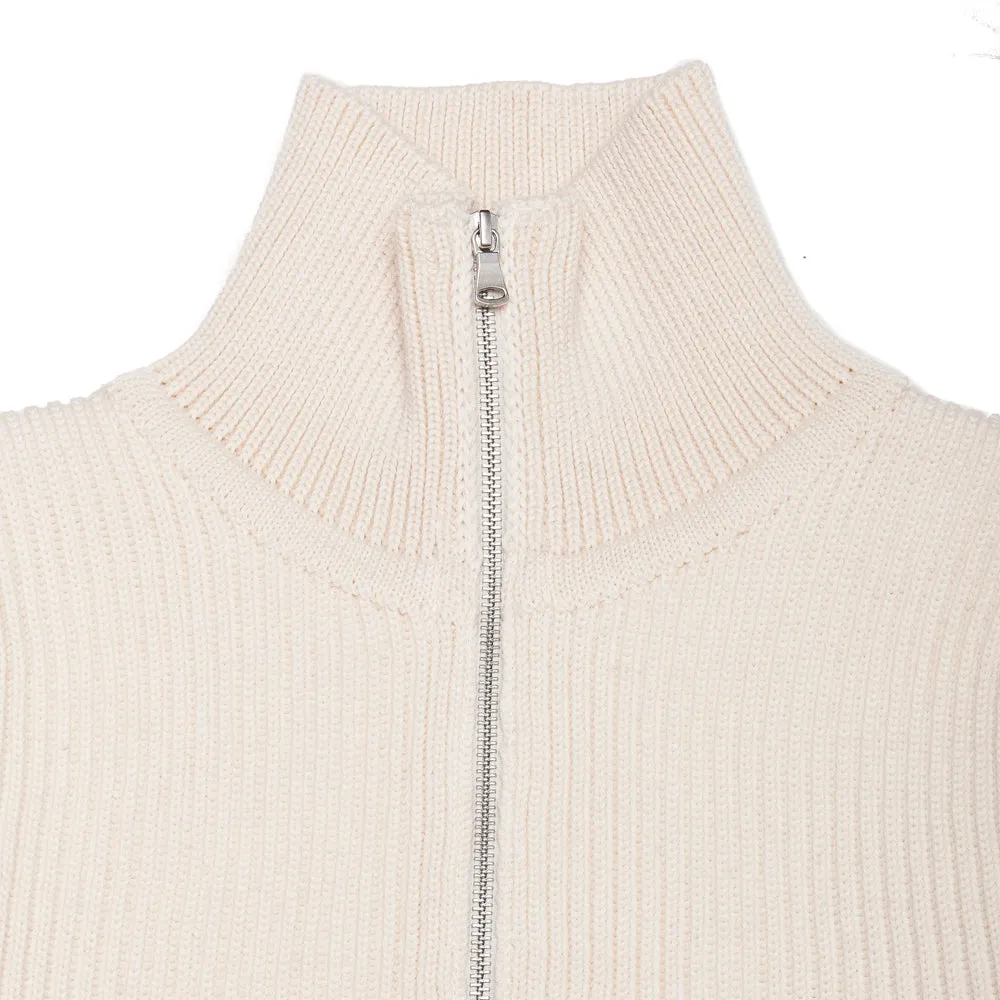 Andersen-Andersen Navy Full-Zip with Pockets Off-White sold by Lost & Found product image thumbnail 3