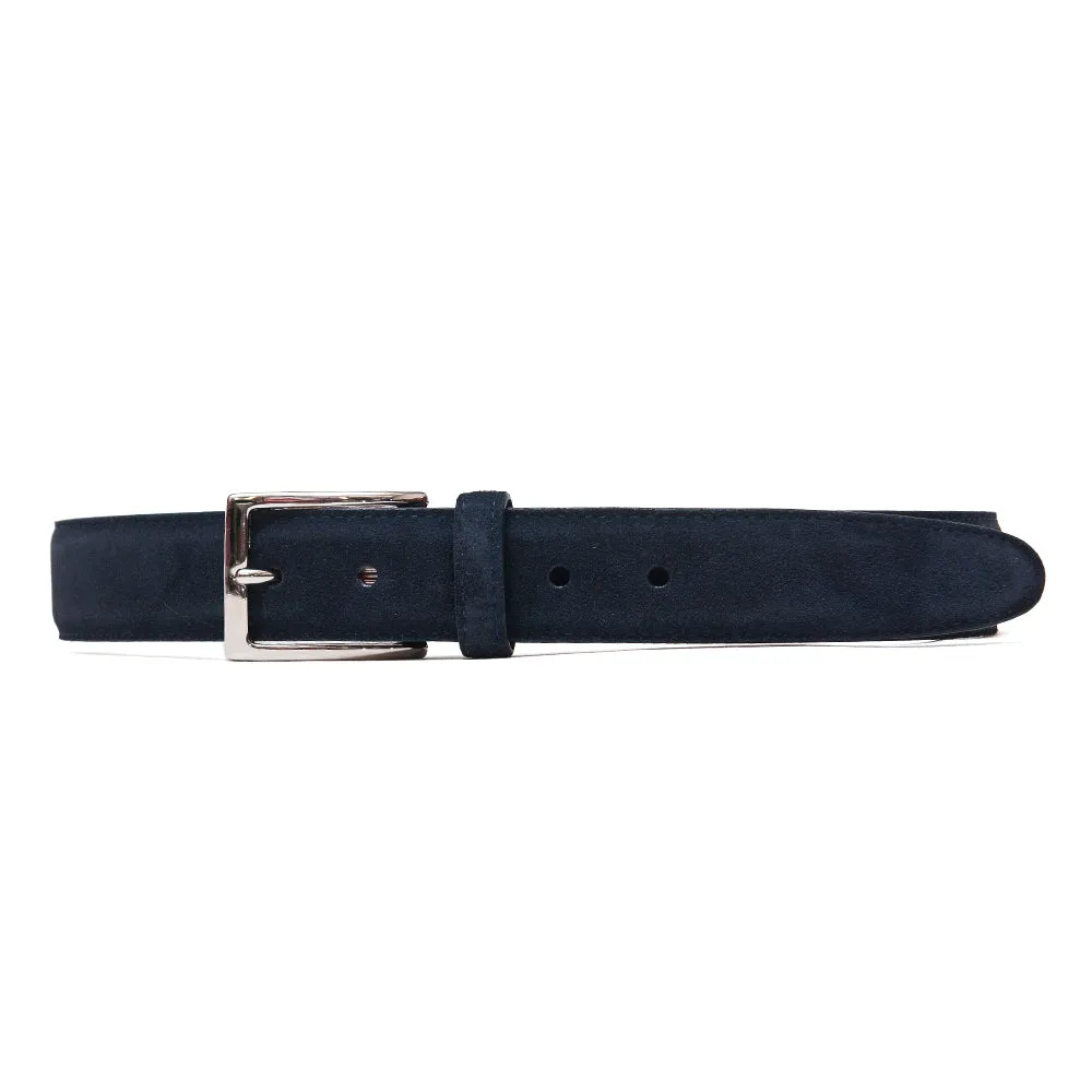 Alden Navy Suede Belt sold by Lost & Found
