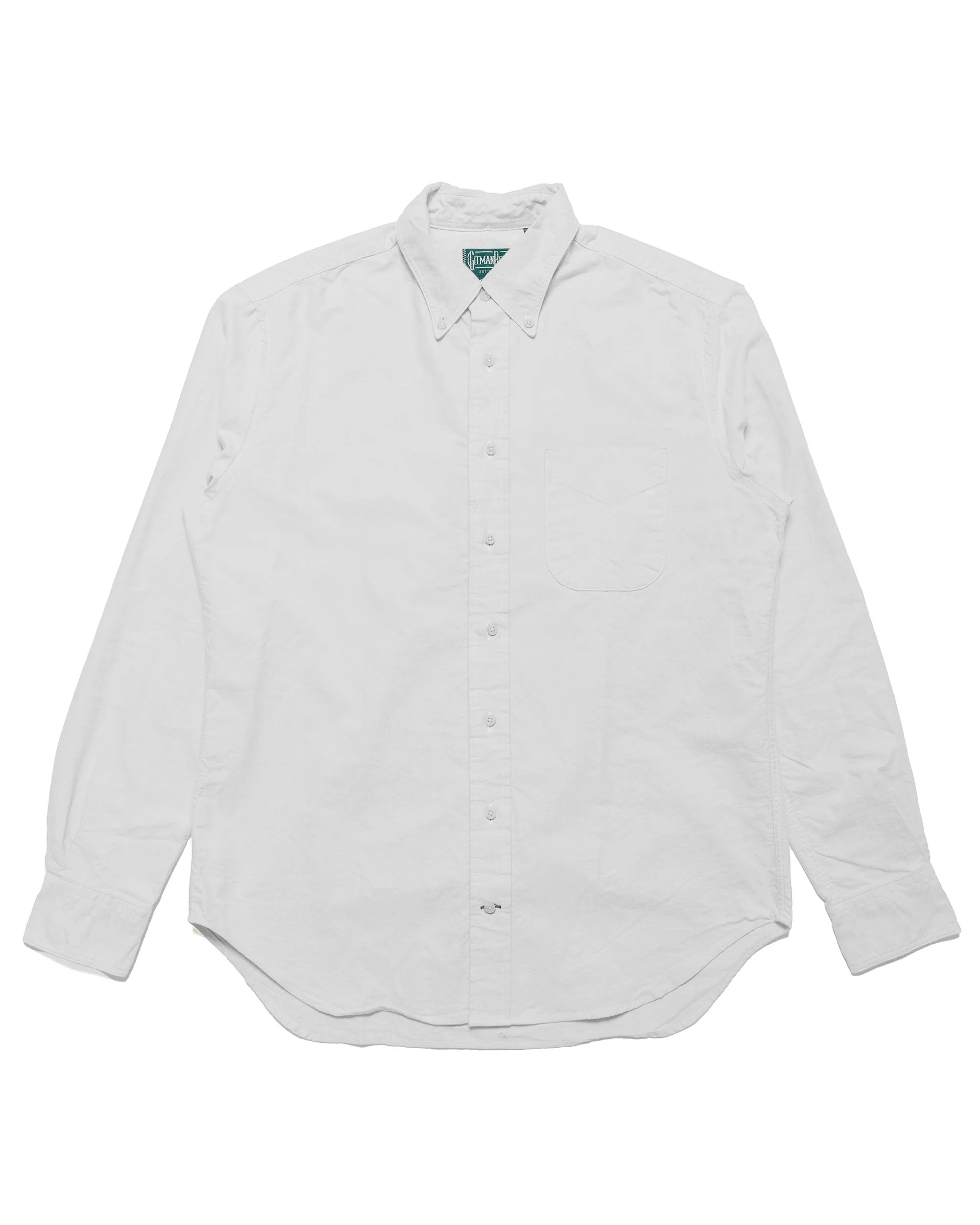 Gitman Vintage Bros. White Oxford Long Sleeve sold by Lost & Found