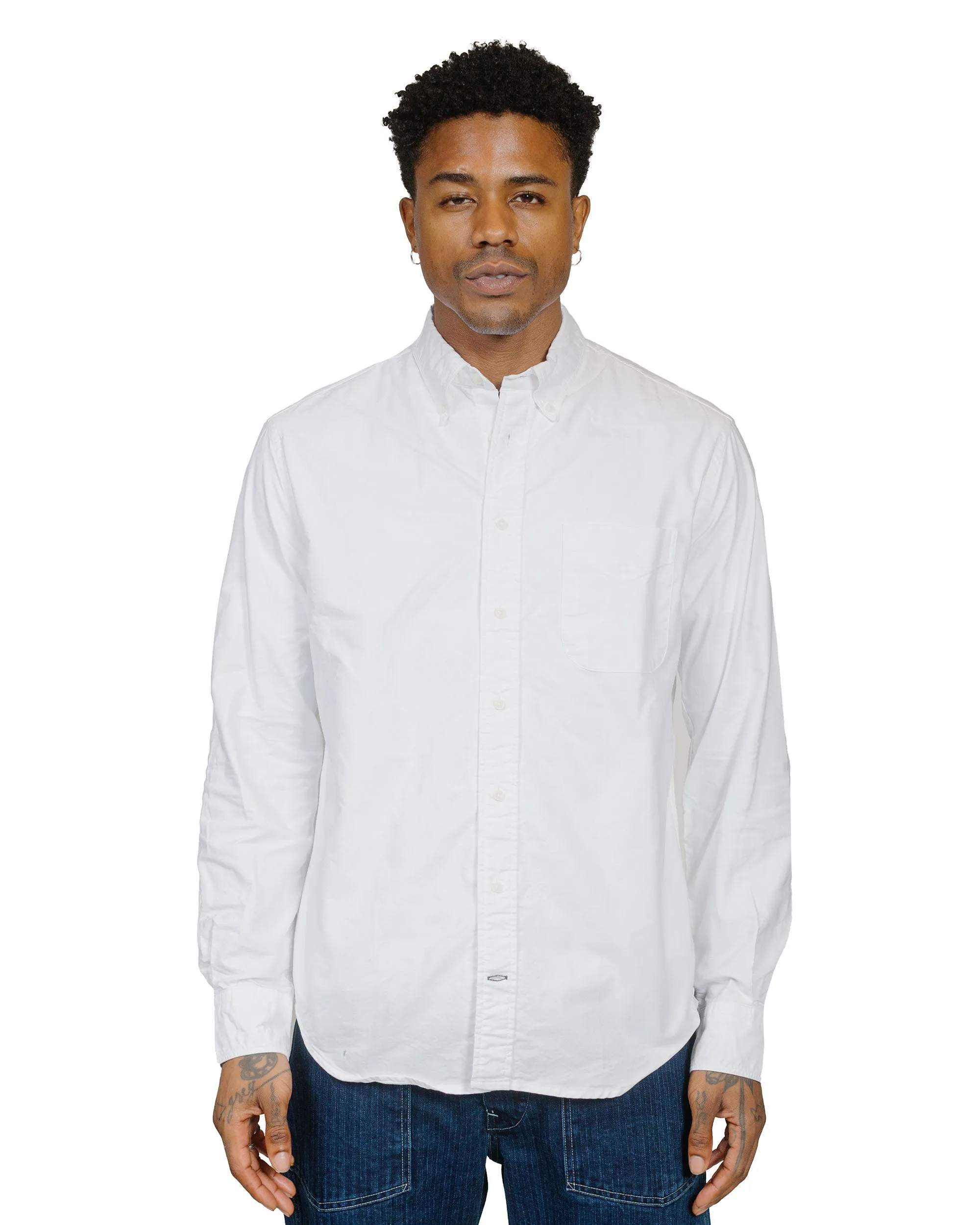 Gitman Vintage Bros. White Oxford Long Sleeve sold by Lost & Found product image thumbnail 2