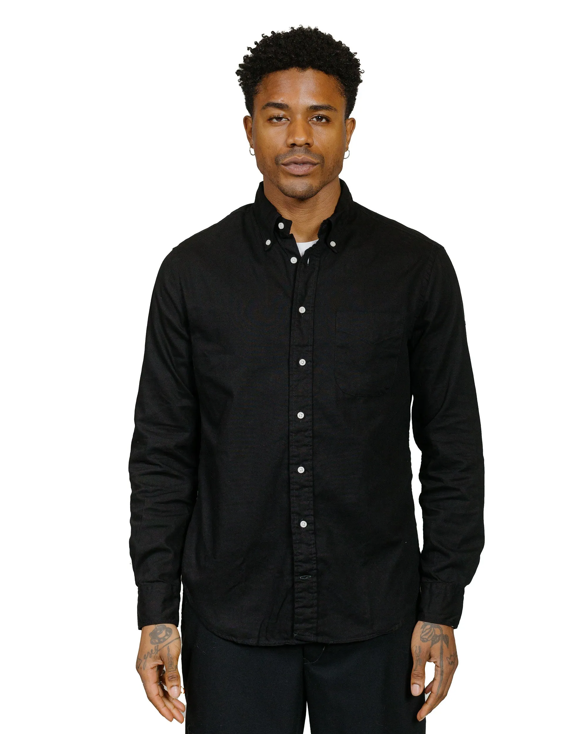 Gitman Vintage Bros. Black Overdye Oxford Long Sleeve sold by Lost & Found product image thumbnail 2