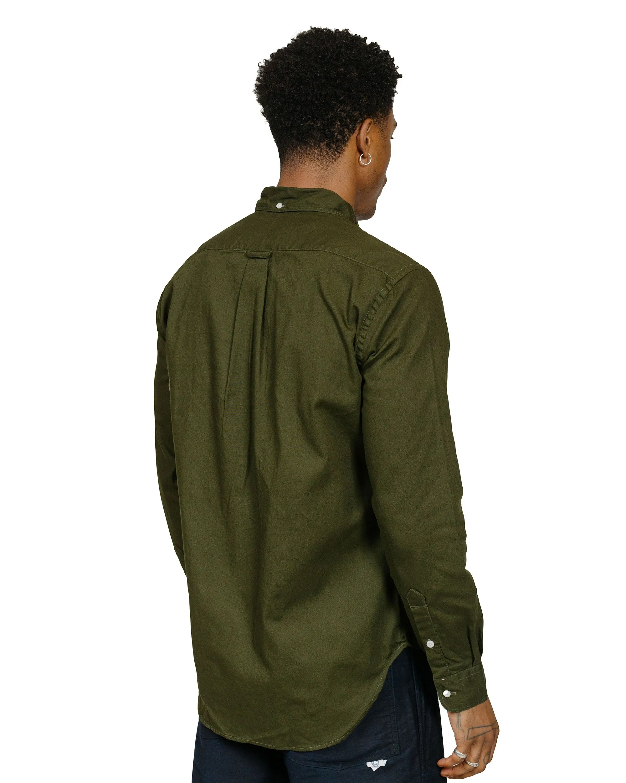 Gitman Vintage Bros. Long Sleeve Olive Overdye Oxford sold by Lost & Found product image thumbnail 3