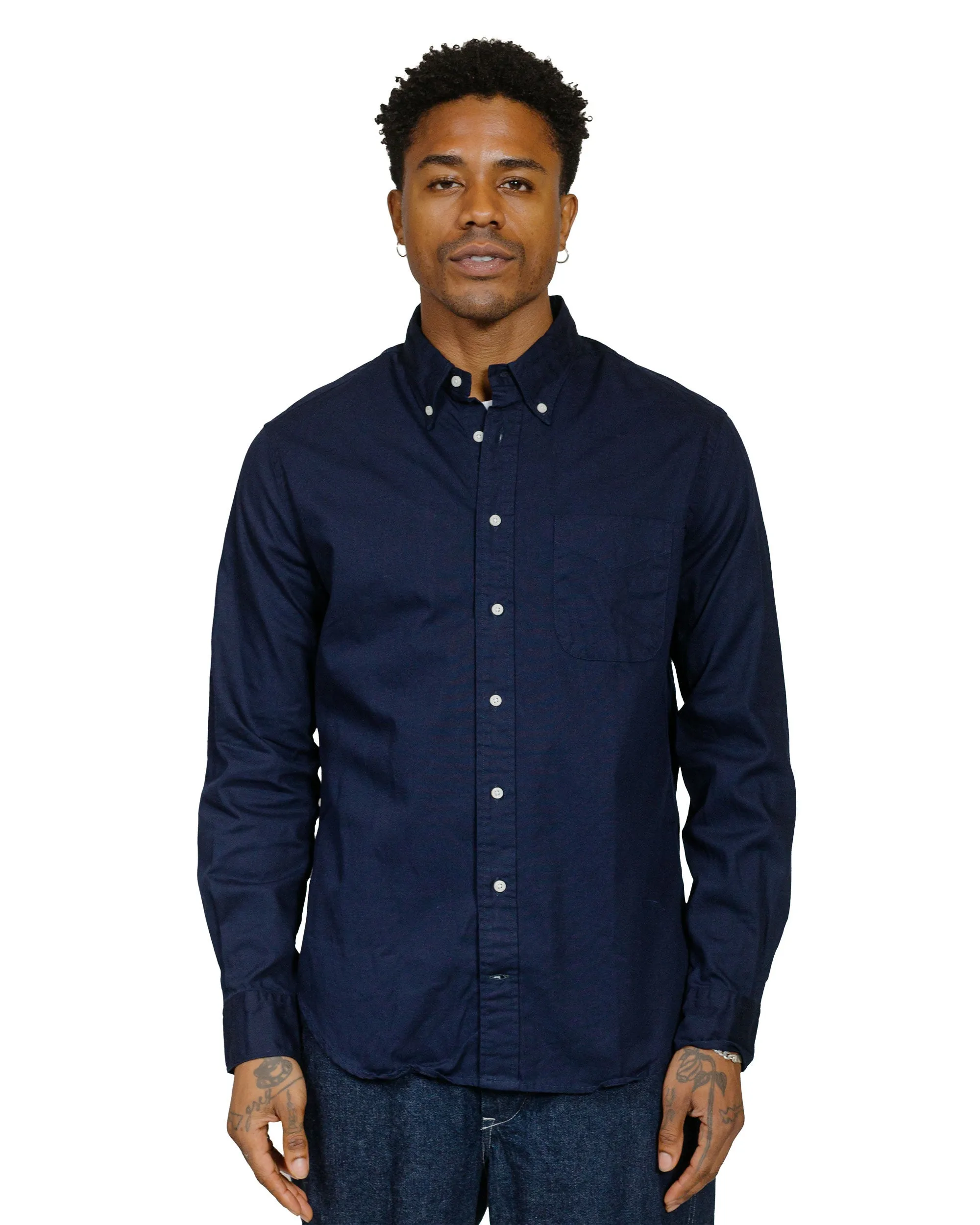 Gitman Vintage Bros. Long Sleeve Navy Overdye Oxford sold by Lost & Found product image thumbnail 2
