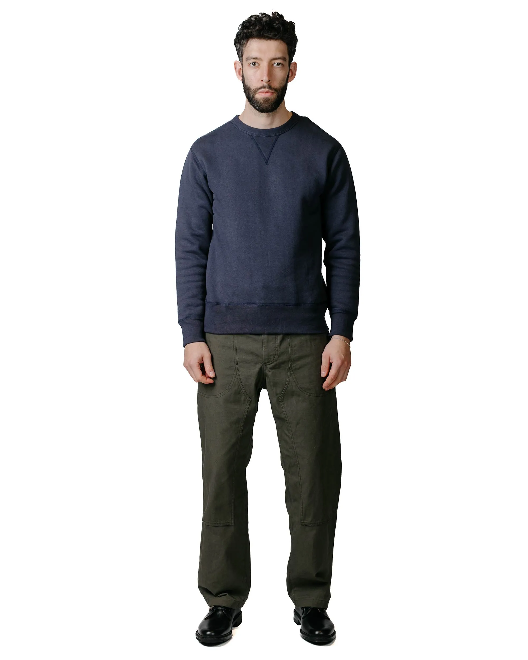 The Real McCoy’s MC13111 Sweatshirt / Loop Wheel Navy sold by Lost & Found product image thumbnail 4