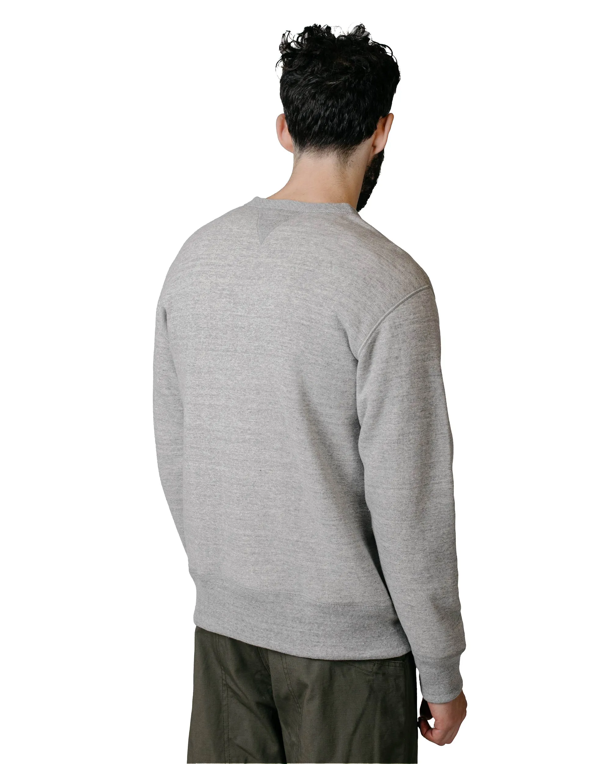 The Real McCoy’s MC13111 10 oz. Loopwheel Crewneck Sweatshirt Grey sold by Lost & Found product image thumbnail 3