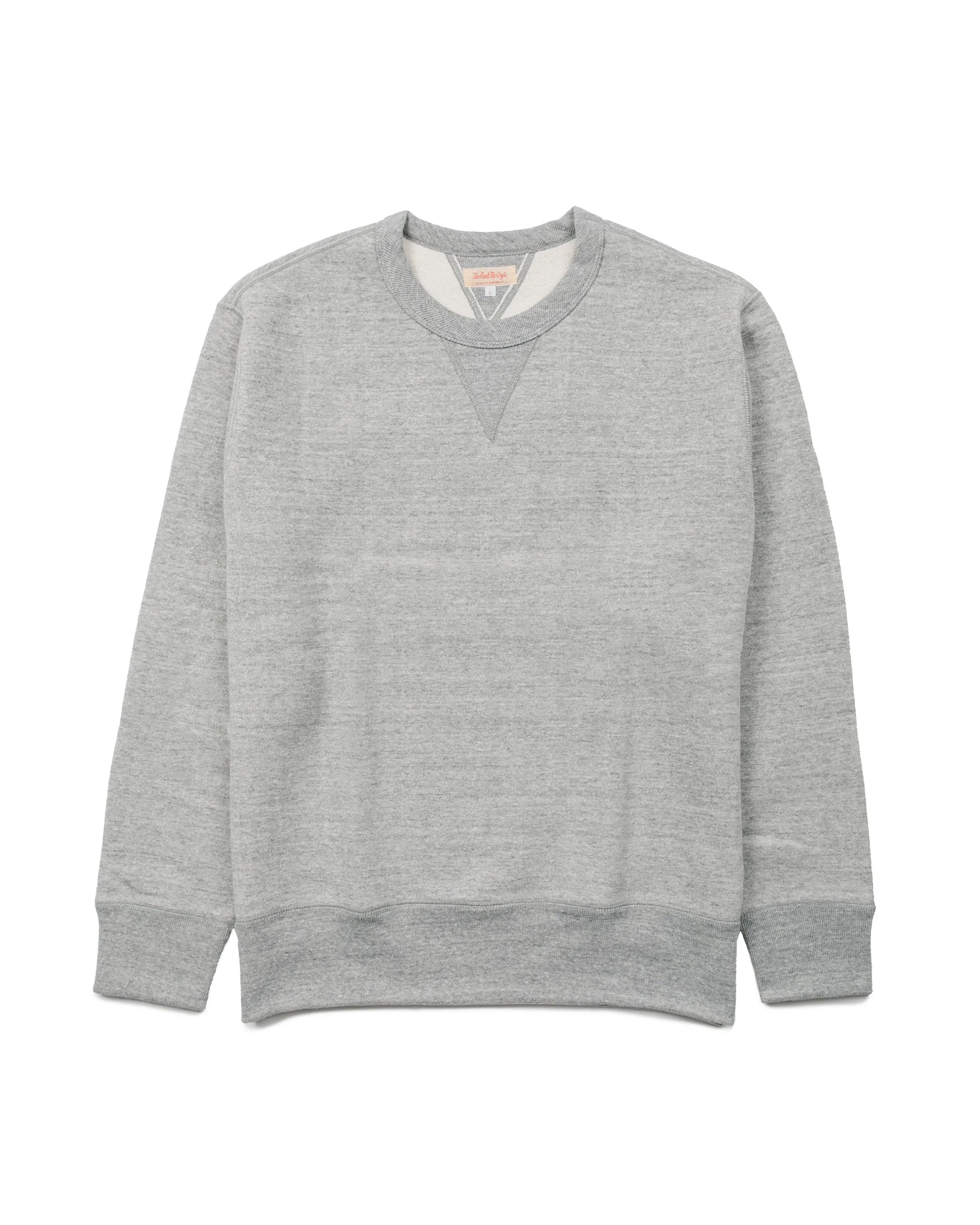 The Real McCoy’s MC13111 10 oz. Loopwheel Crewneck Sweatshirt Grey sold by Lost & Found