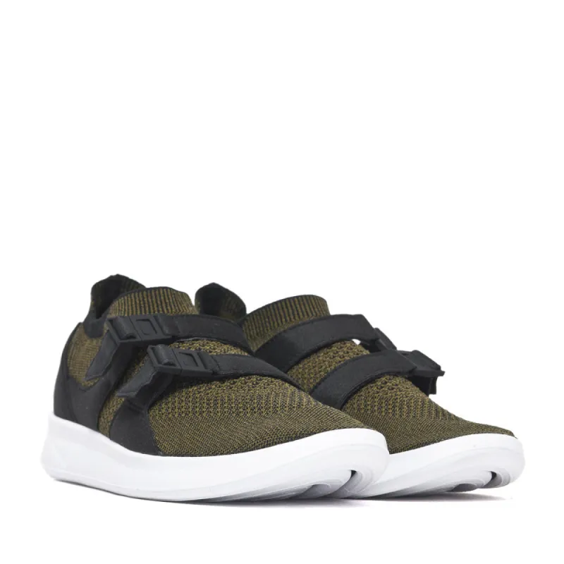 Nike Air Sockracer Flyknit Black/Olive sold by Lost & Found