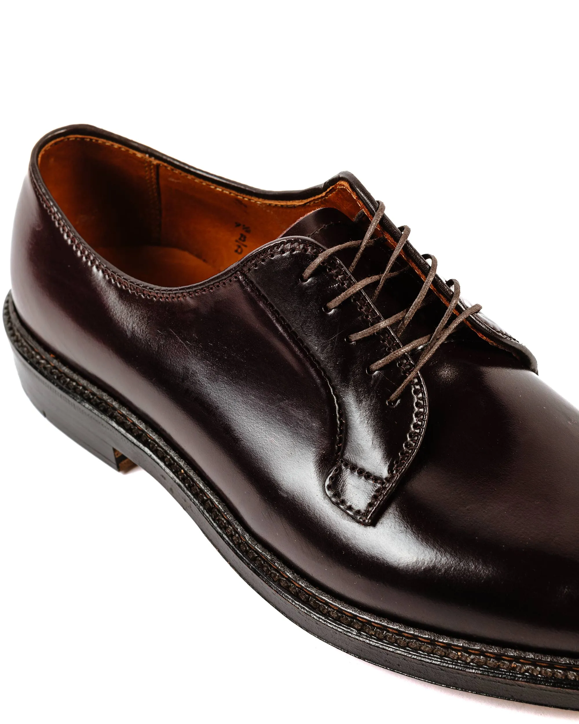 Alden Plain Toe Blucher Colour 8 Shell Cordovan 990 sold by Lost & Found product image thumbnail 3