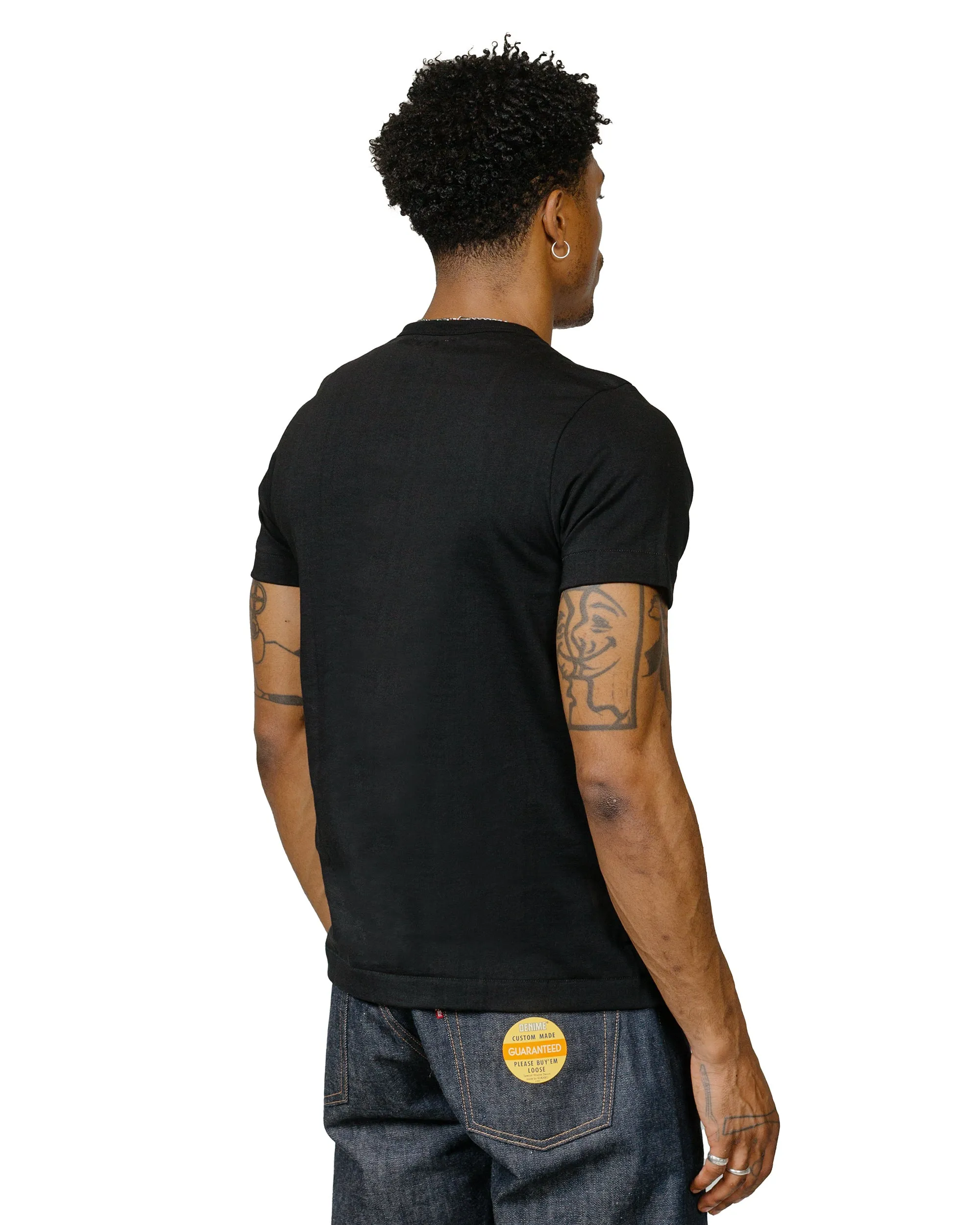 Merz B. Schwanen 215 Loopwheeled T-Shirt Deep Black sold by Lost & Found product image thumbnail 3