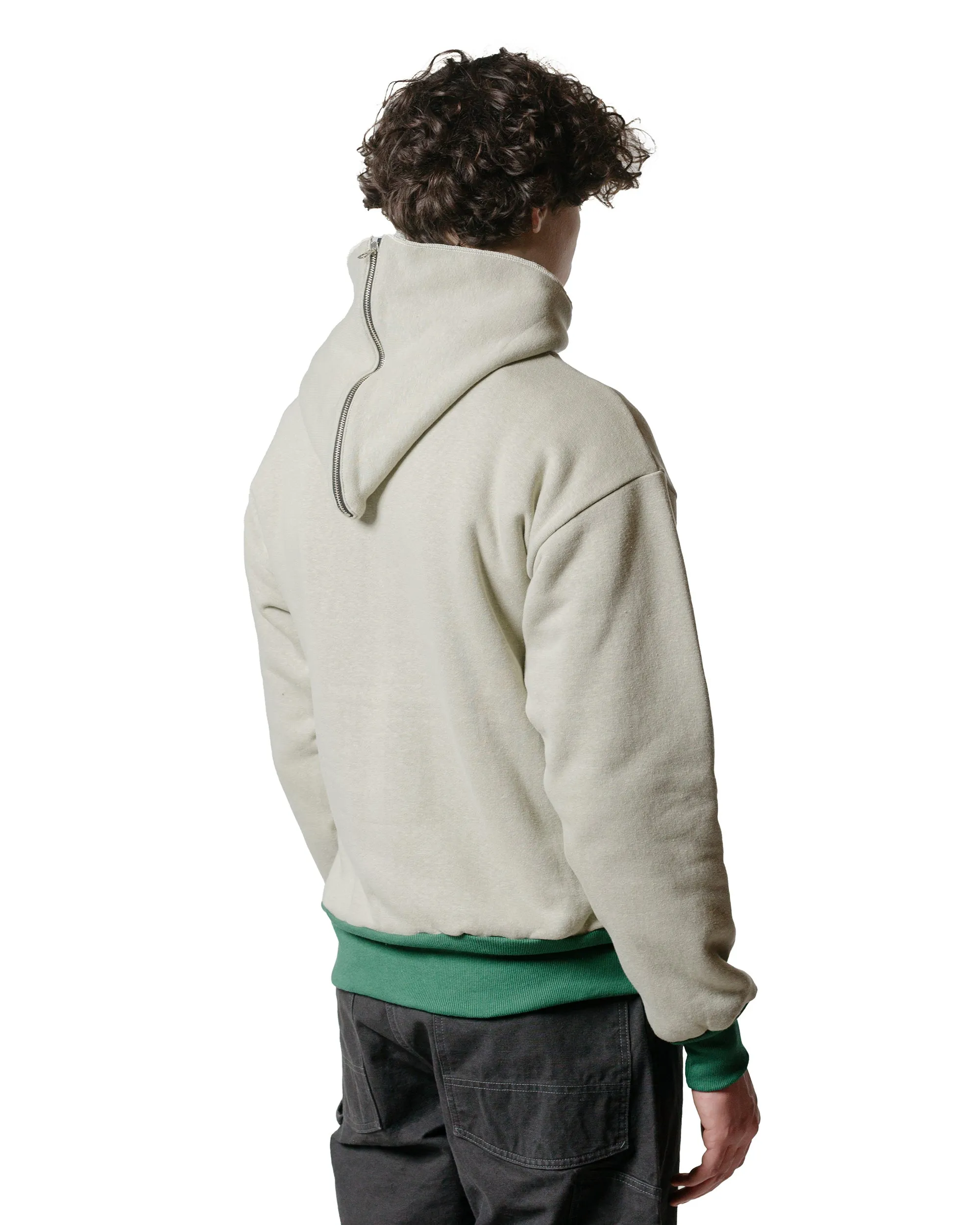Warehouse Lot. JG-CS11 The Olympic Champion Sweat Parka Beige/Green sold by Lost & Found product image thumbnail 3