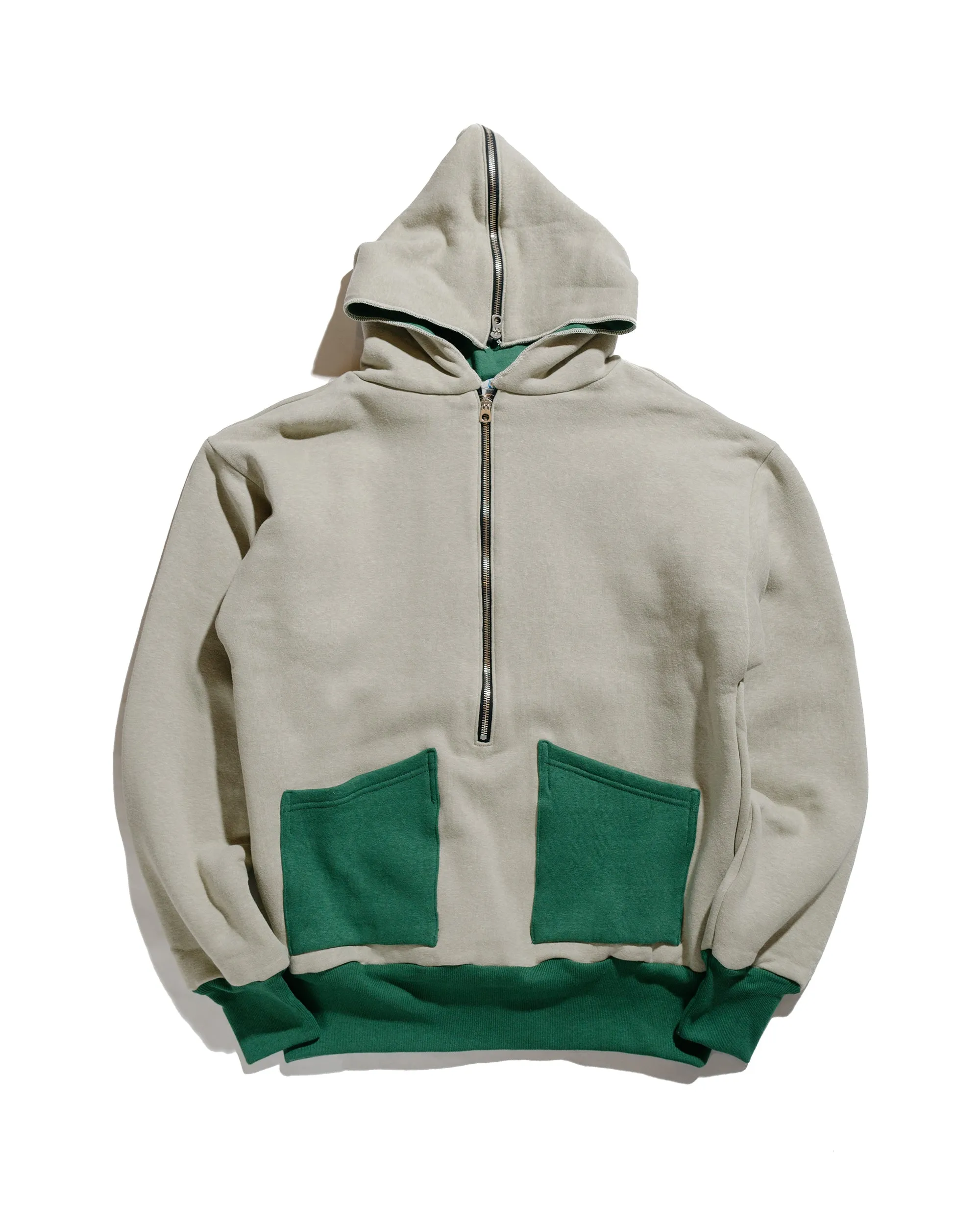 Warehouse Lot. JG-CS11 The Olympic Champion Sweat Parka Beige/Green sold by Lost & Found